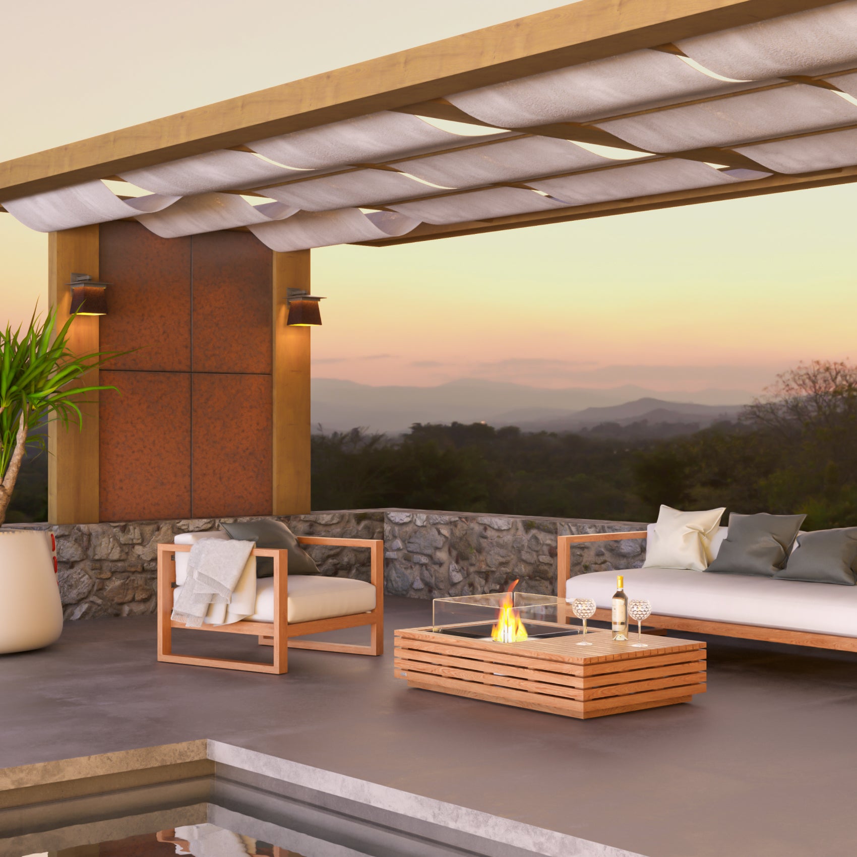 MANHATTAN 50 FIRE PIT TABLE - NATURAL GAS / LIQUID PROPANE