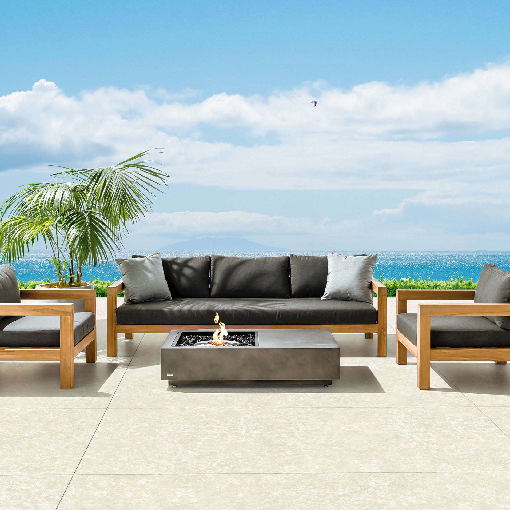 MANHATTAN 50 FIRE PIT TABLE - ETHANOL