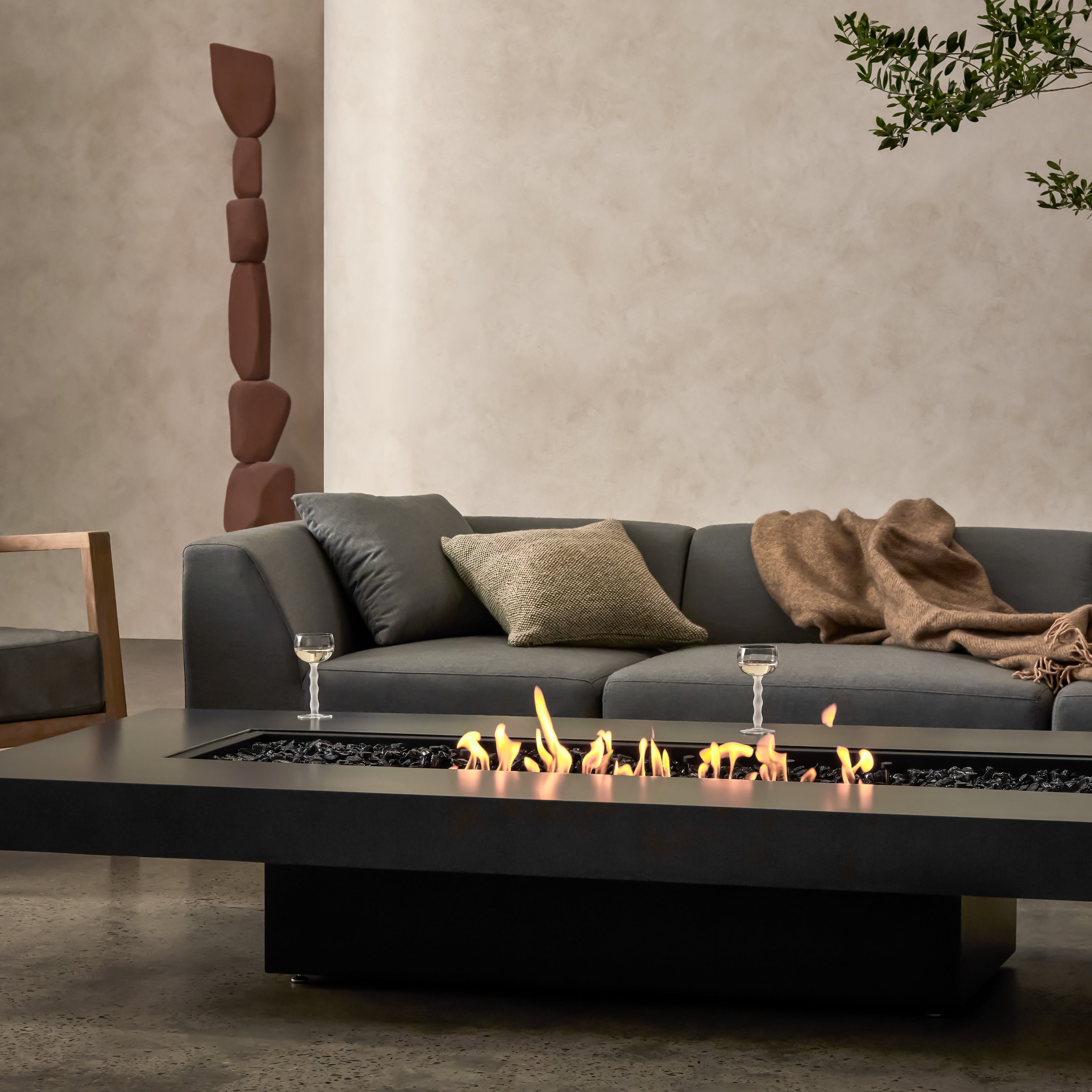 GIN 90 (LOW) FIRE PIT TABLE - NATURAL GAS / LIQUID PROPANE