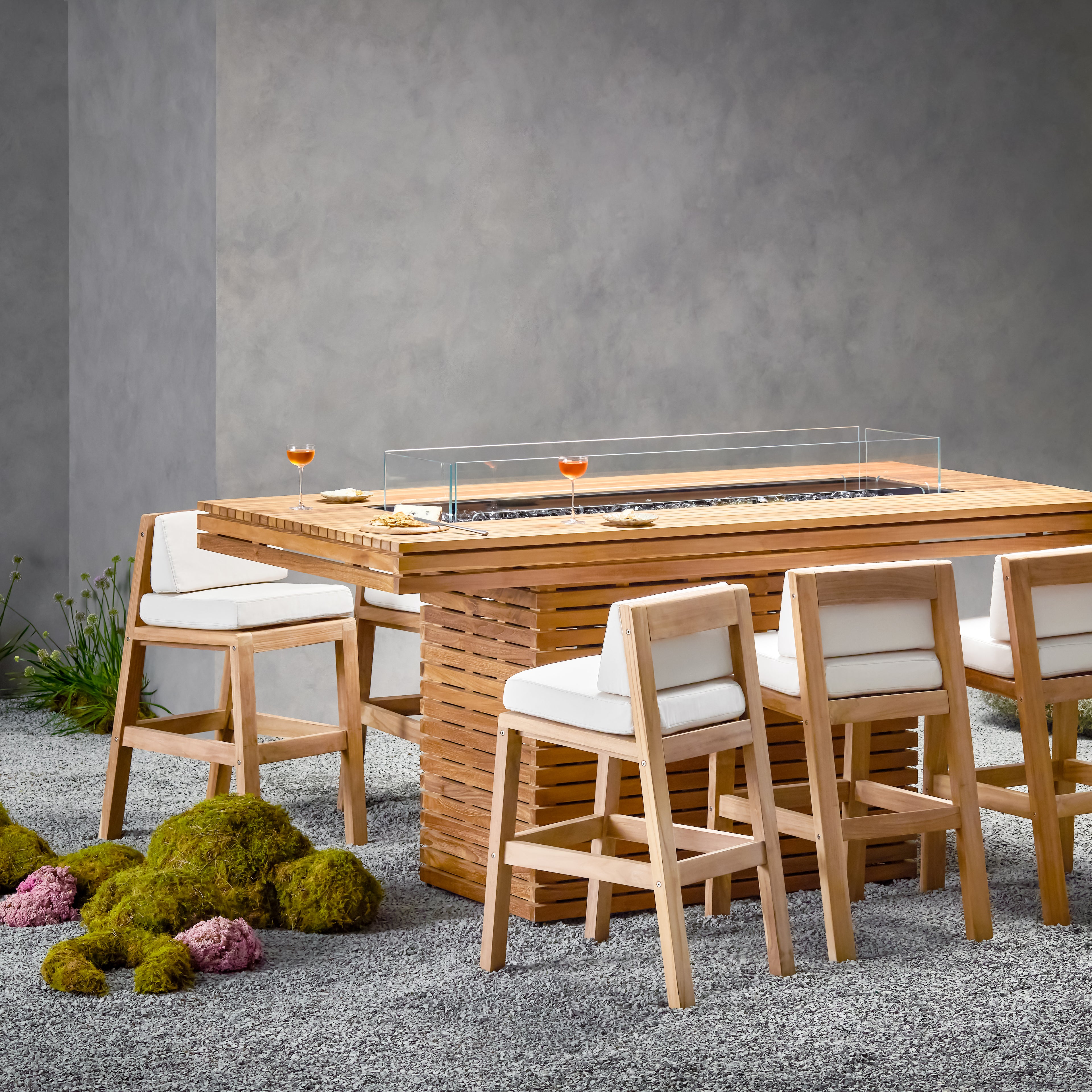 GIN 90 (BAR) FIRE PIT TABLE - ETHANOL
