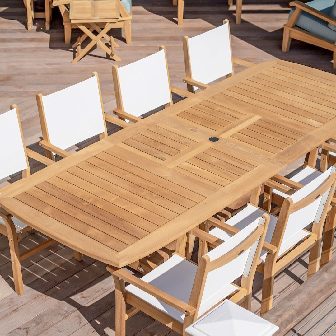 Double Leaf Expansion Dining Table