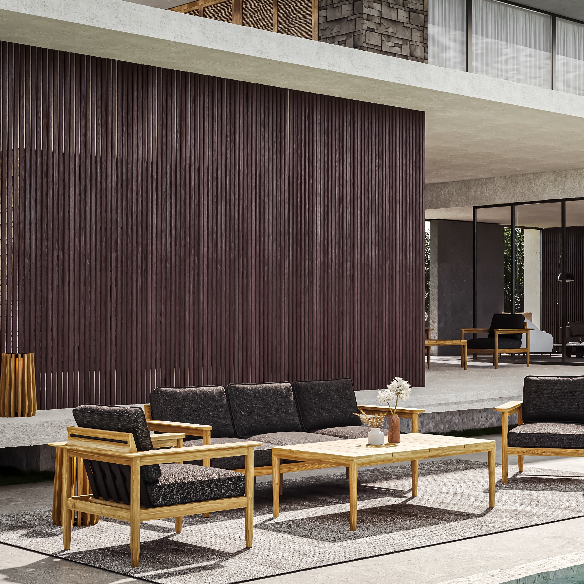 Ibiza Sofa/Clubs 4-Piece Lounge Set
