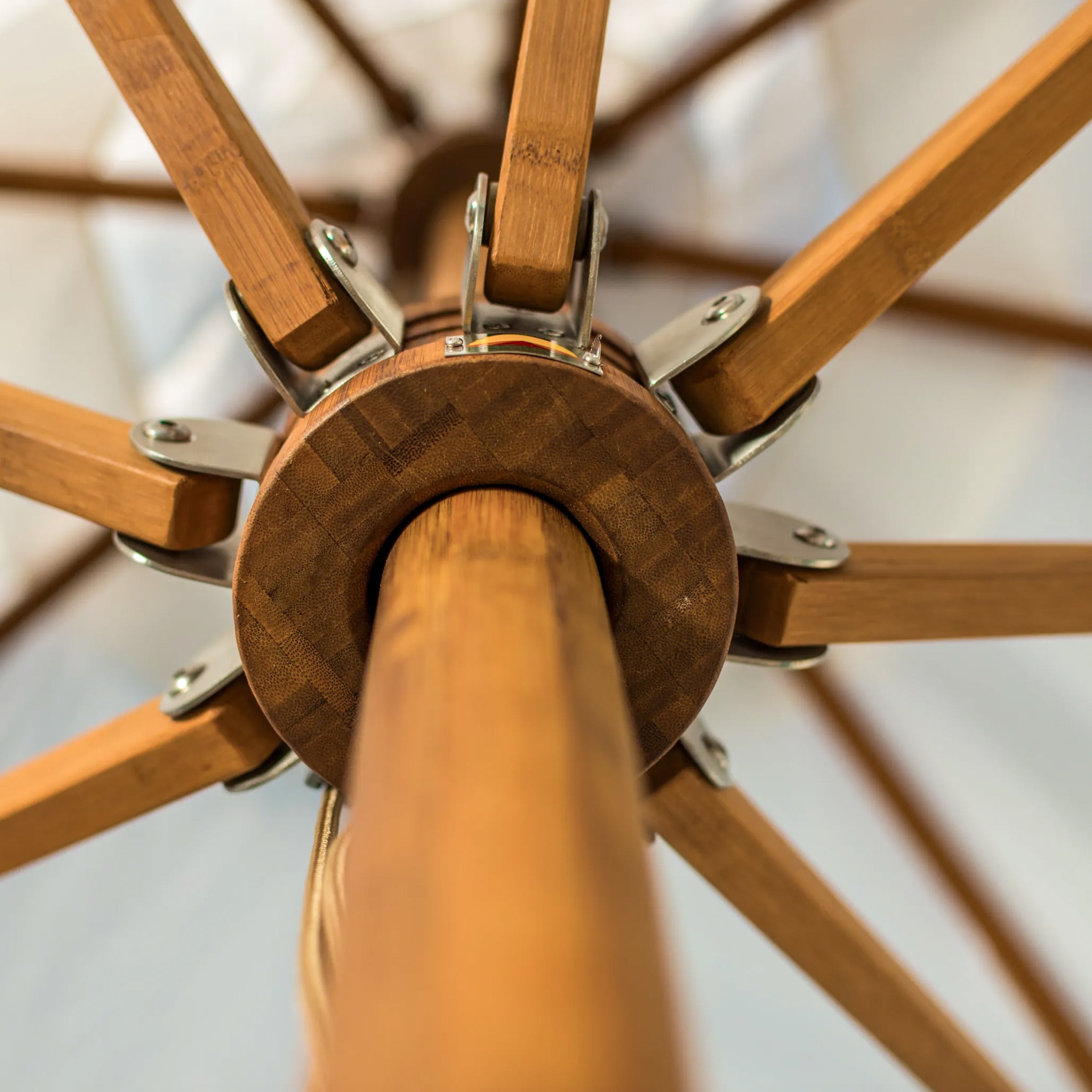 Levante Round Bamboo Umbrella