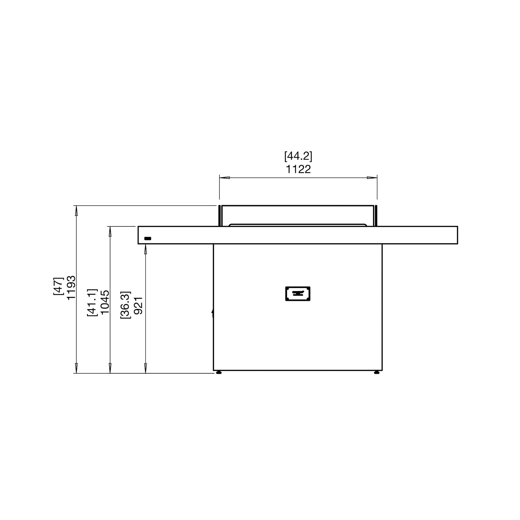 GIN 90 (BAR) FIRE PIT TABLE - ETHANOL