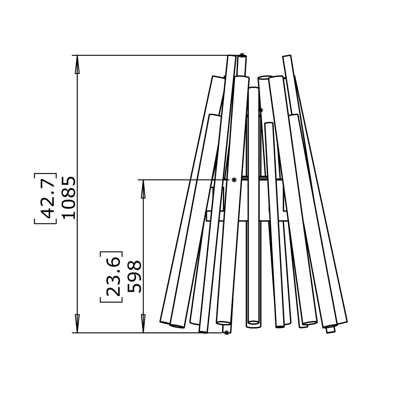 STIX 8 PORTABLE FIRE PIT - ETHANOL