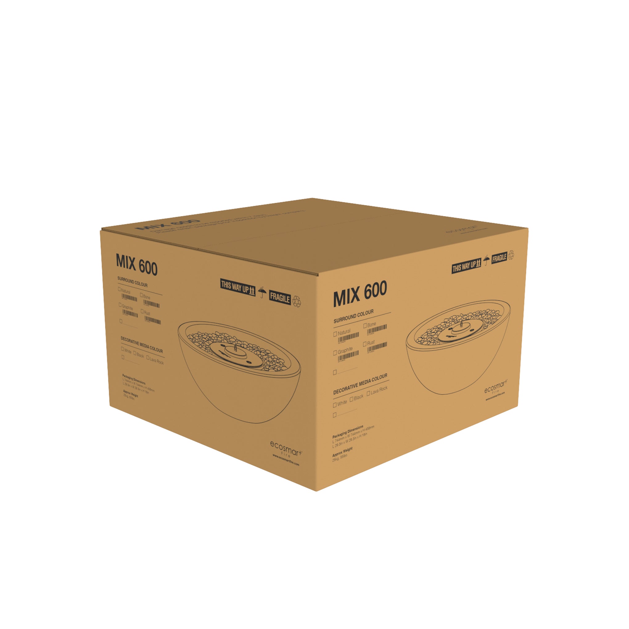 MIX 600 FIRE PIT BOWL - ETHANOL