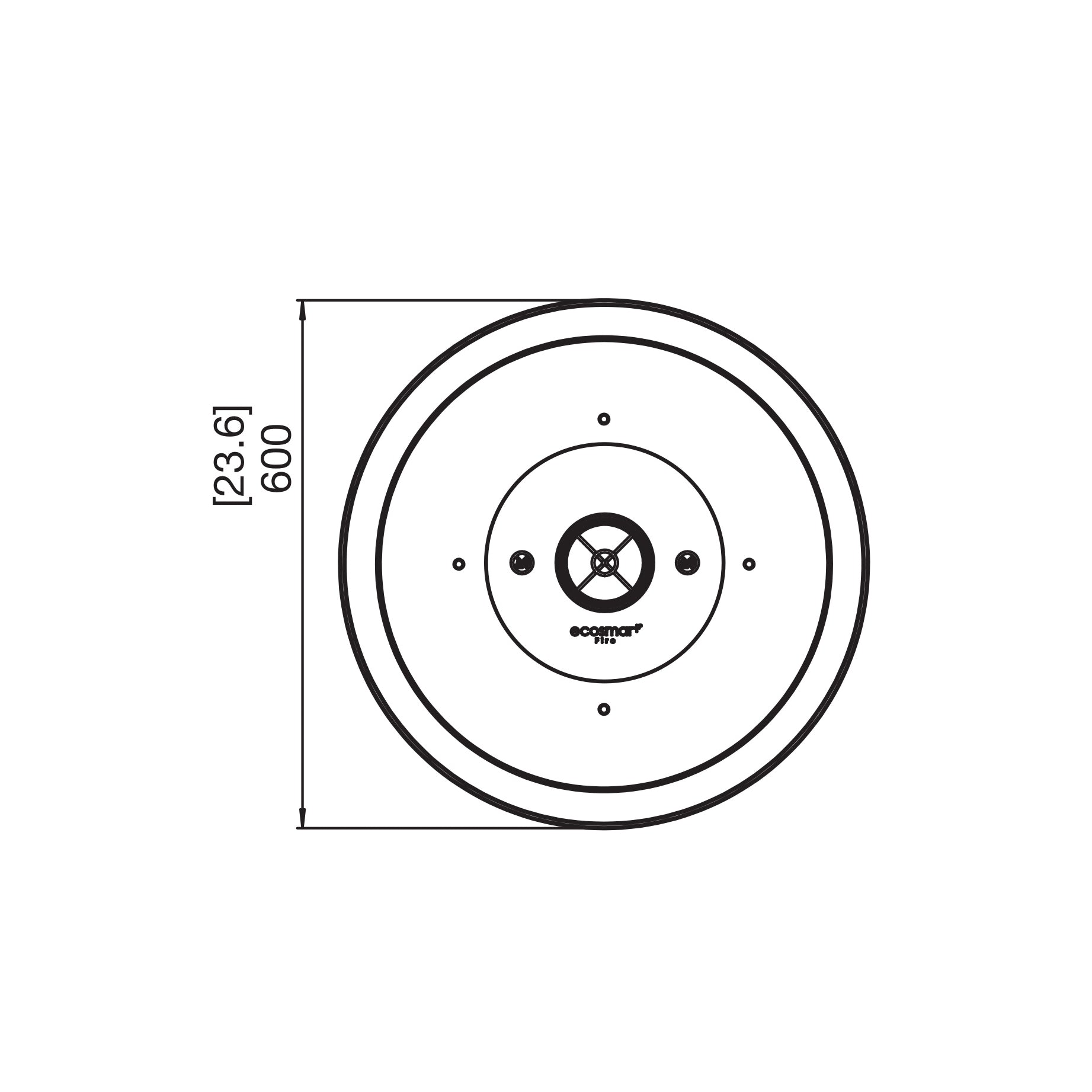 MIX 600 FIRE PIT BOWL - ETHANOL