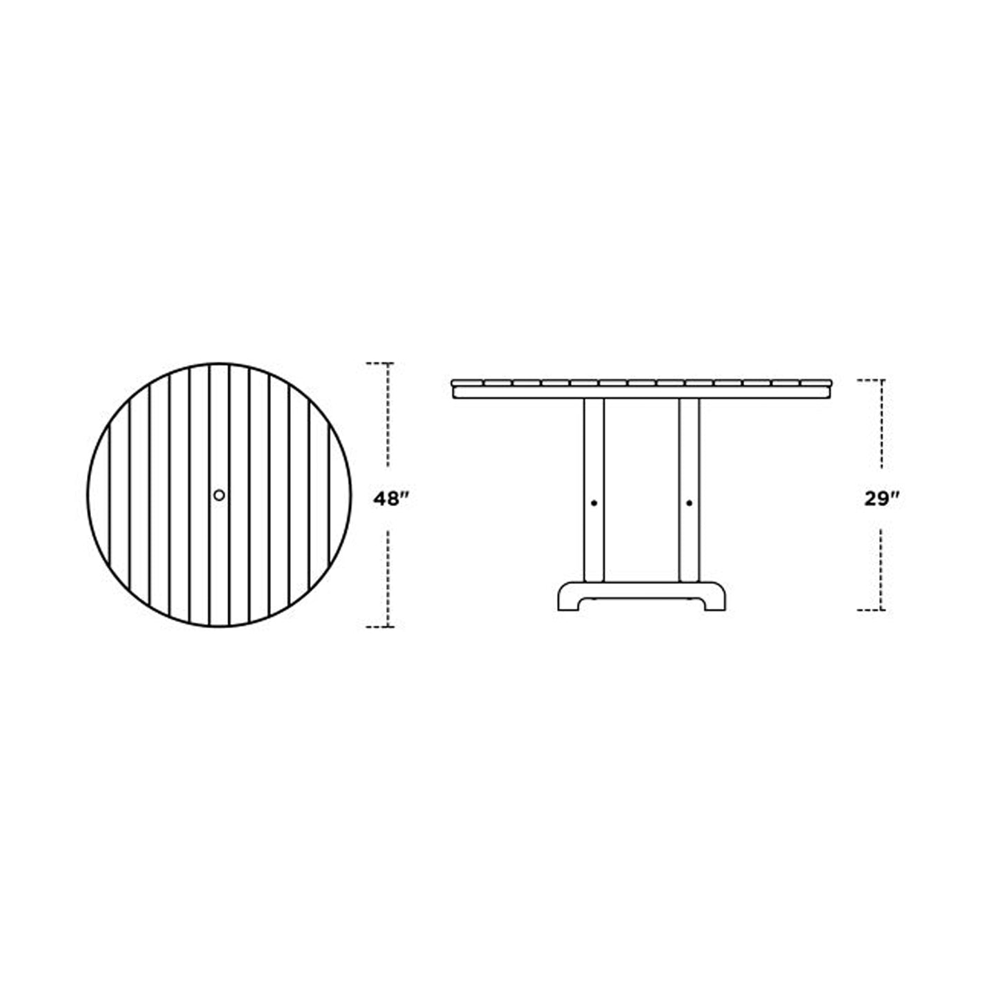 Farmhouse 48" Dining Table