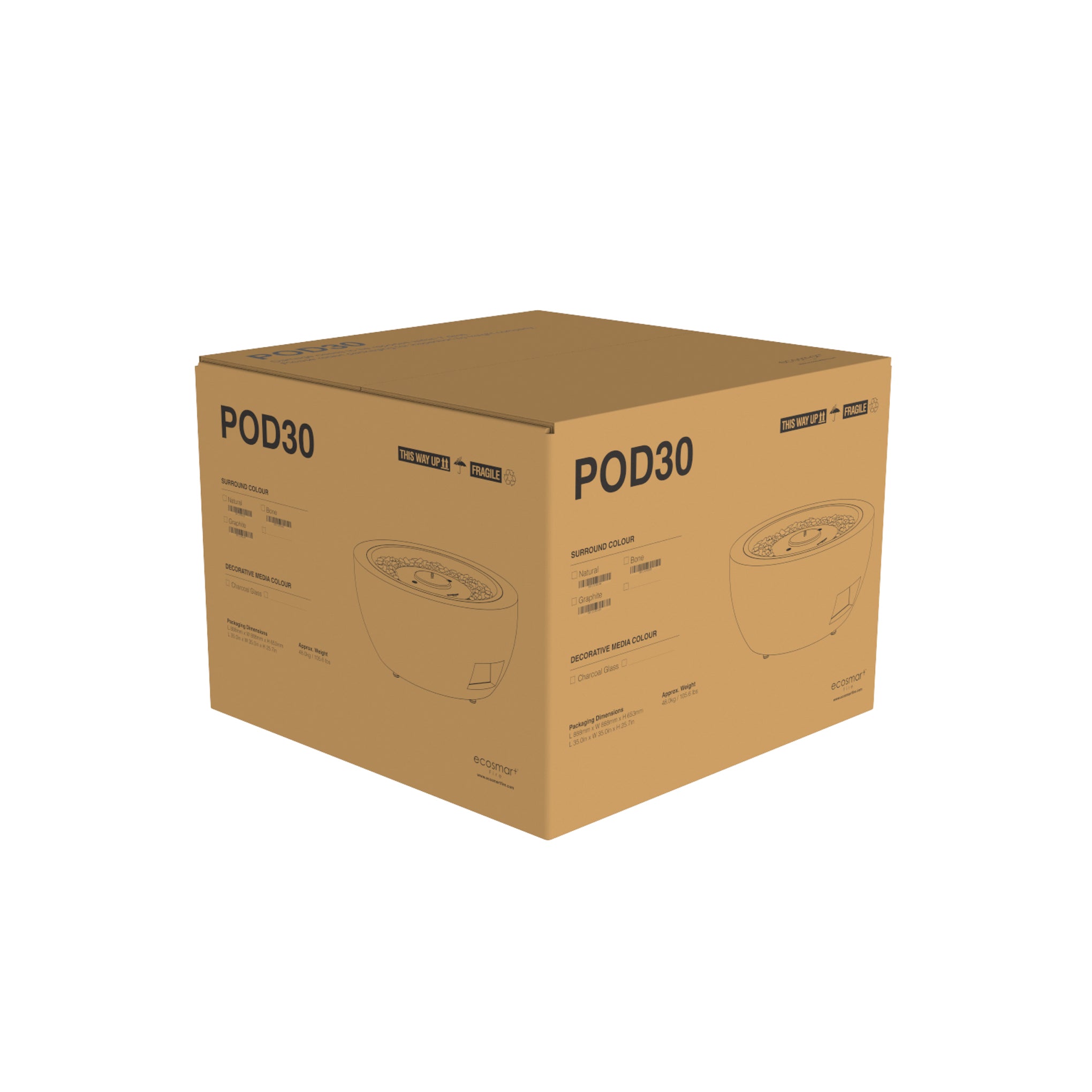 POD 30 FIRE PIT BOWL - ETHANOL