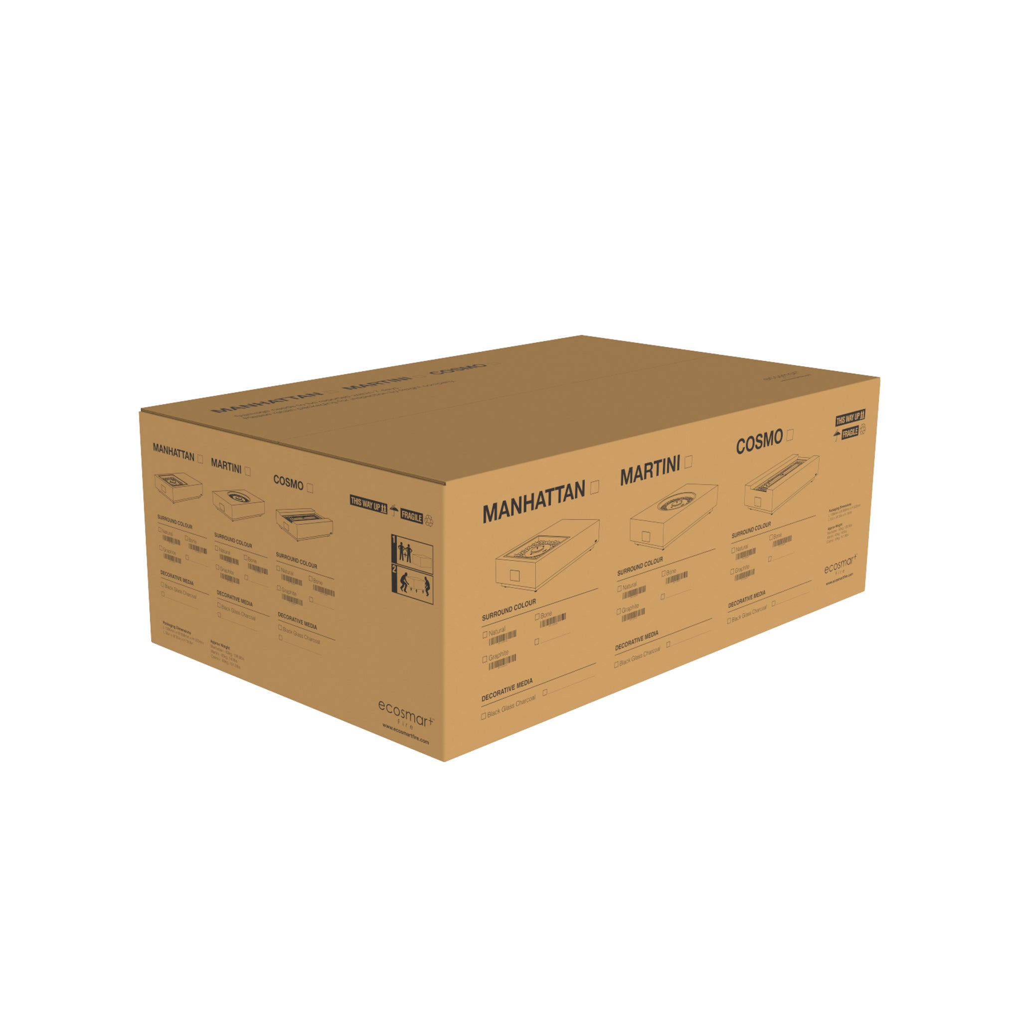 MANHATTAN 50 FIRE PIT TABLE - NATURAL GAS / LIQUID PROPANE