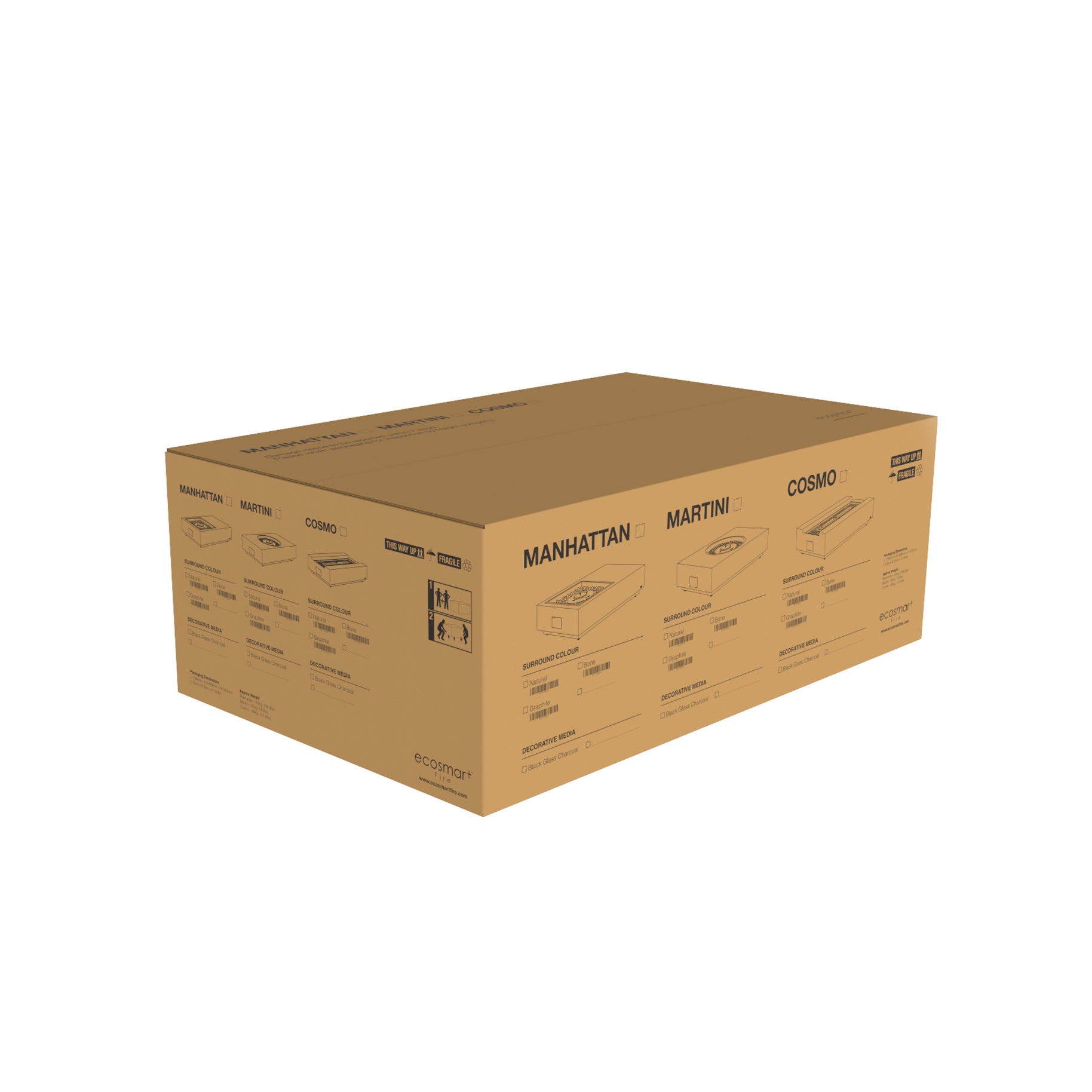 MARTINI 50 FIRE PIT TABLE - NATURAL GAS / LIQUID PROPANE