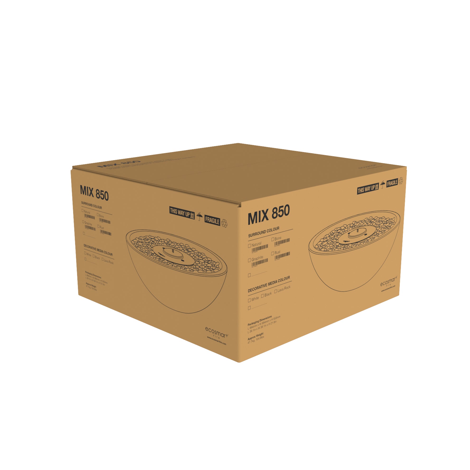 MIX 850 FIRE PIT BOWL - ETHANOL