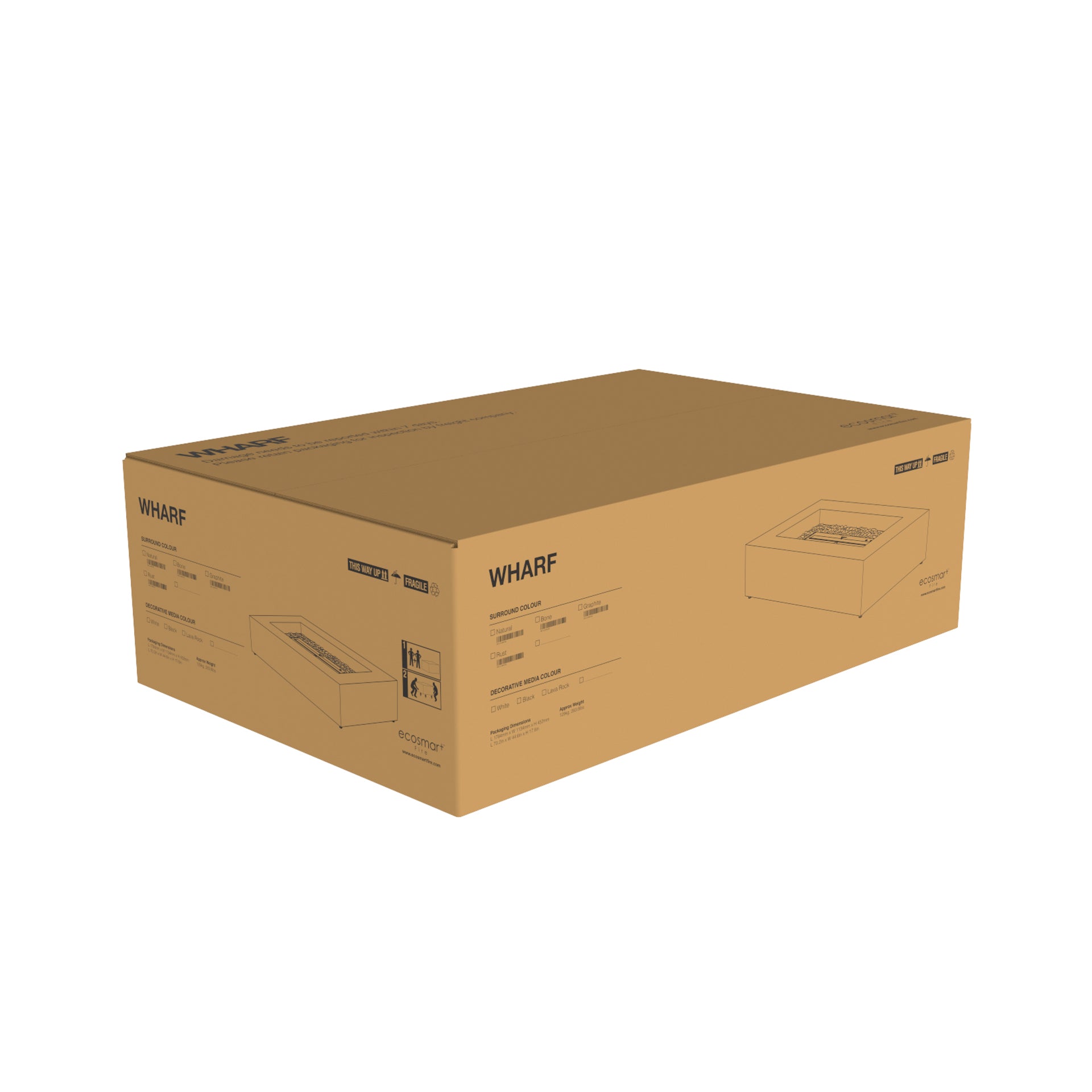 WHARF 65 FIRE PIT TABLE - NATURAL GAS / LIQUID PROPANE