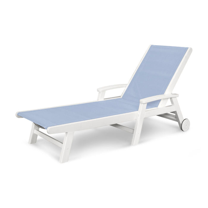 Coastal Chaise With Wheels