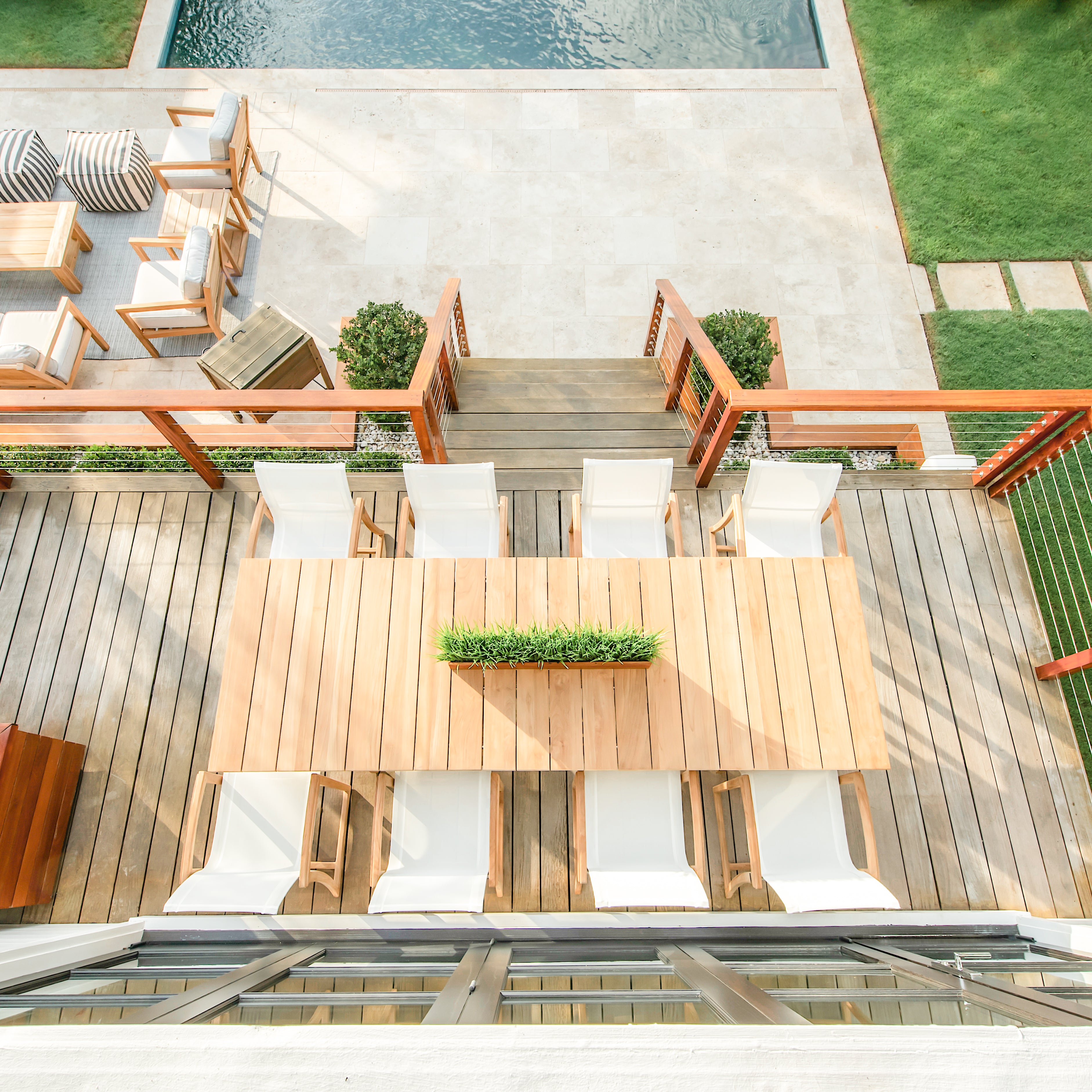 Capri Dining Chair - Top View | Teak and Table