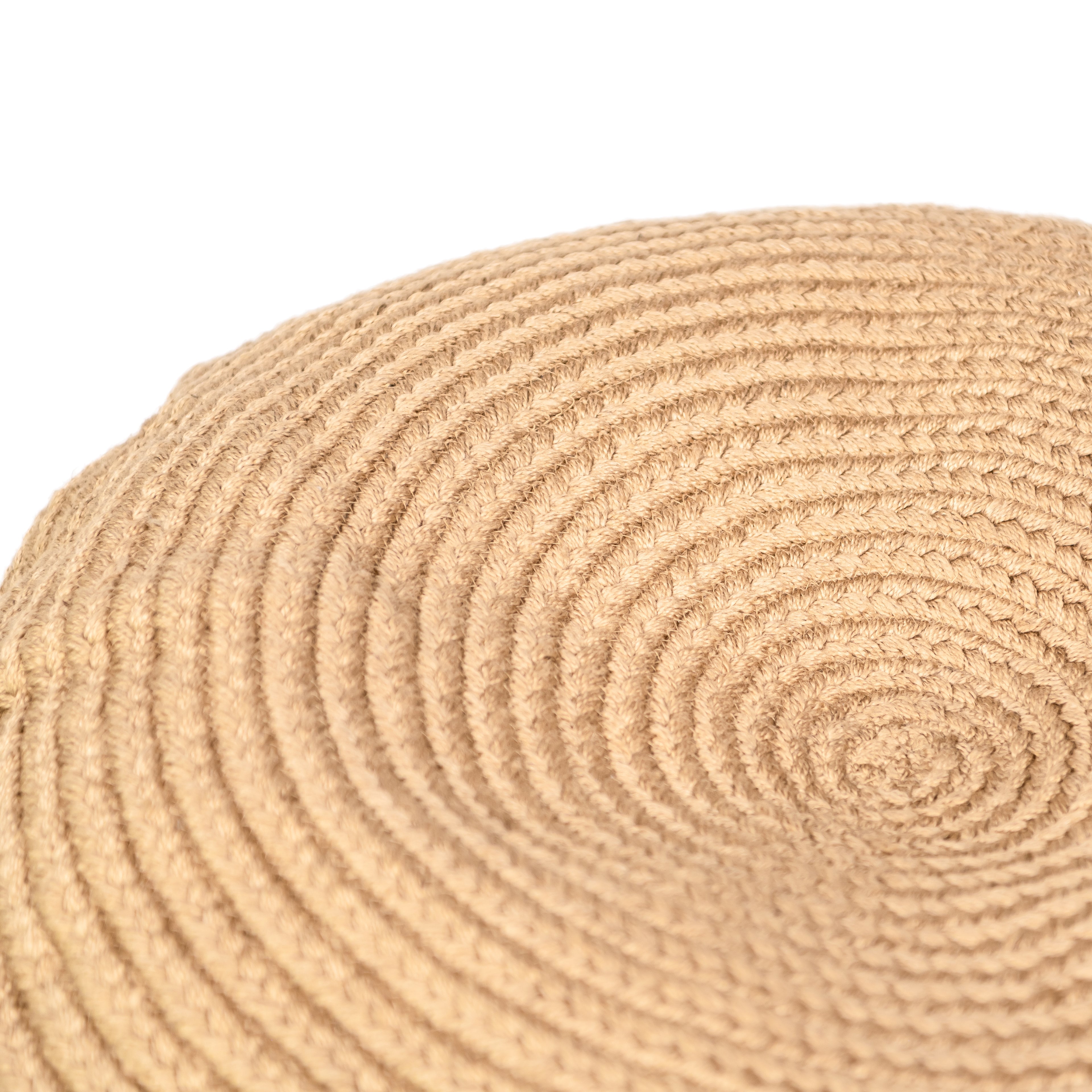 Braided Natural Pouf - Dash & Albert