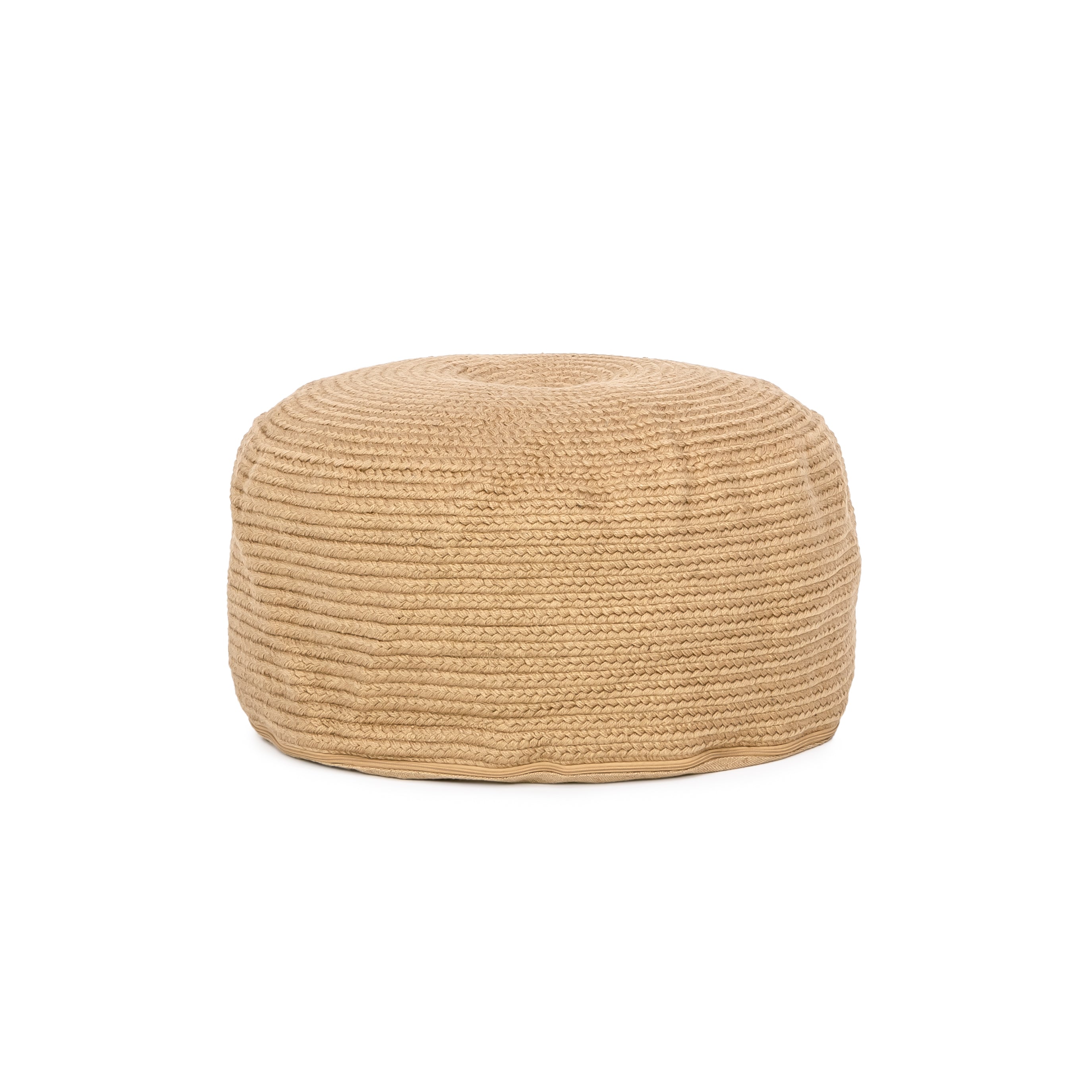Braided Natural Pouf - Dash & Albert