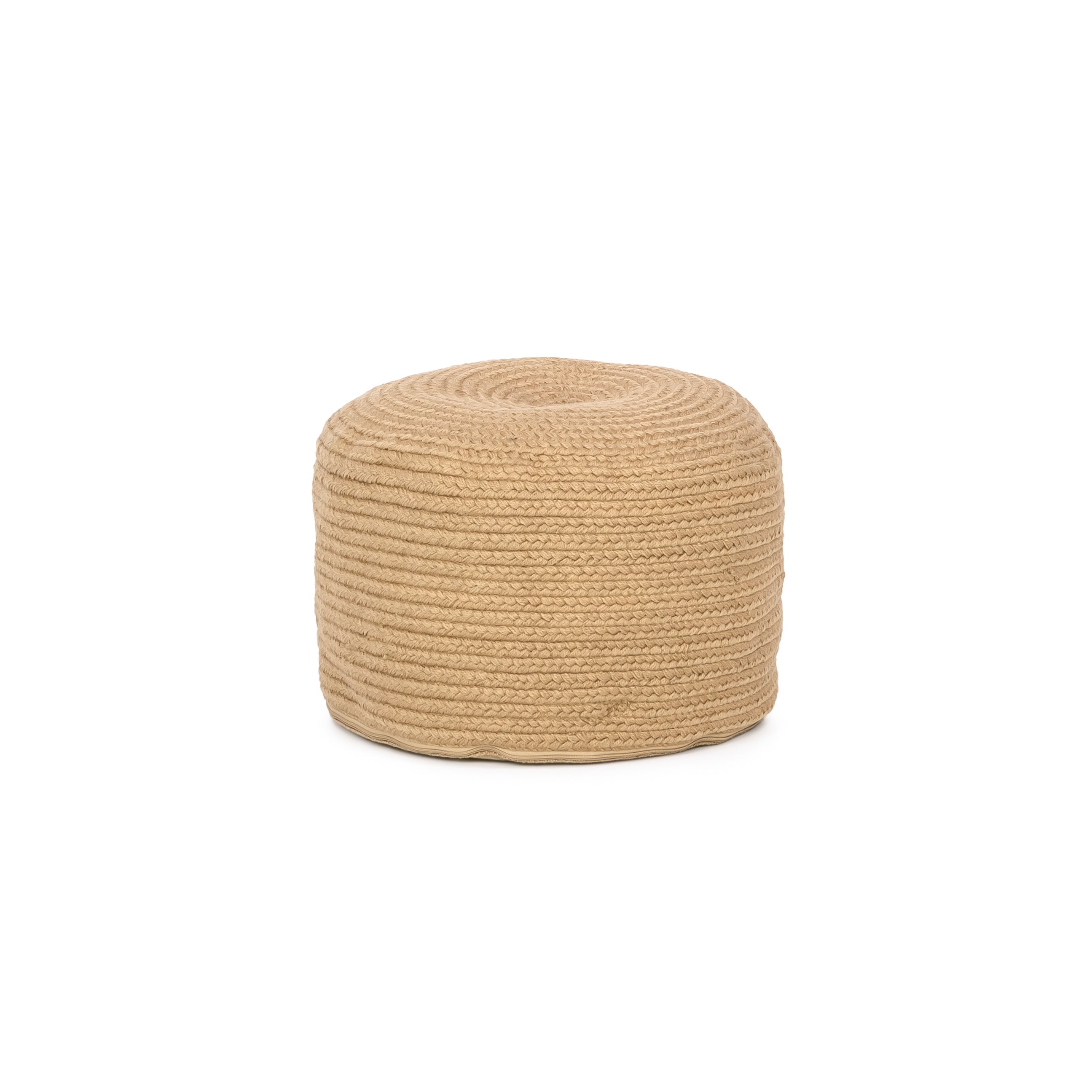 Braided Natural Pouf - Dash & Albert
