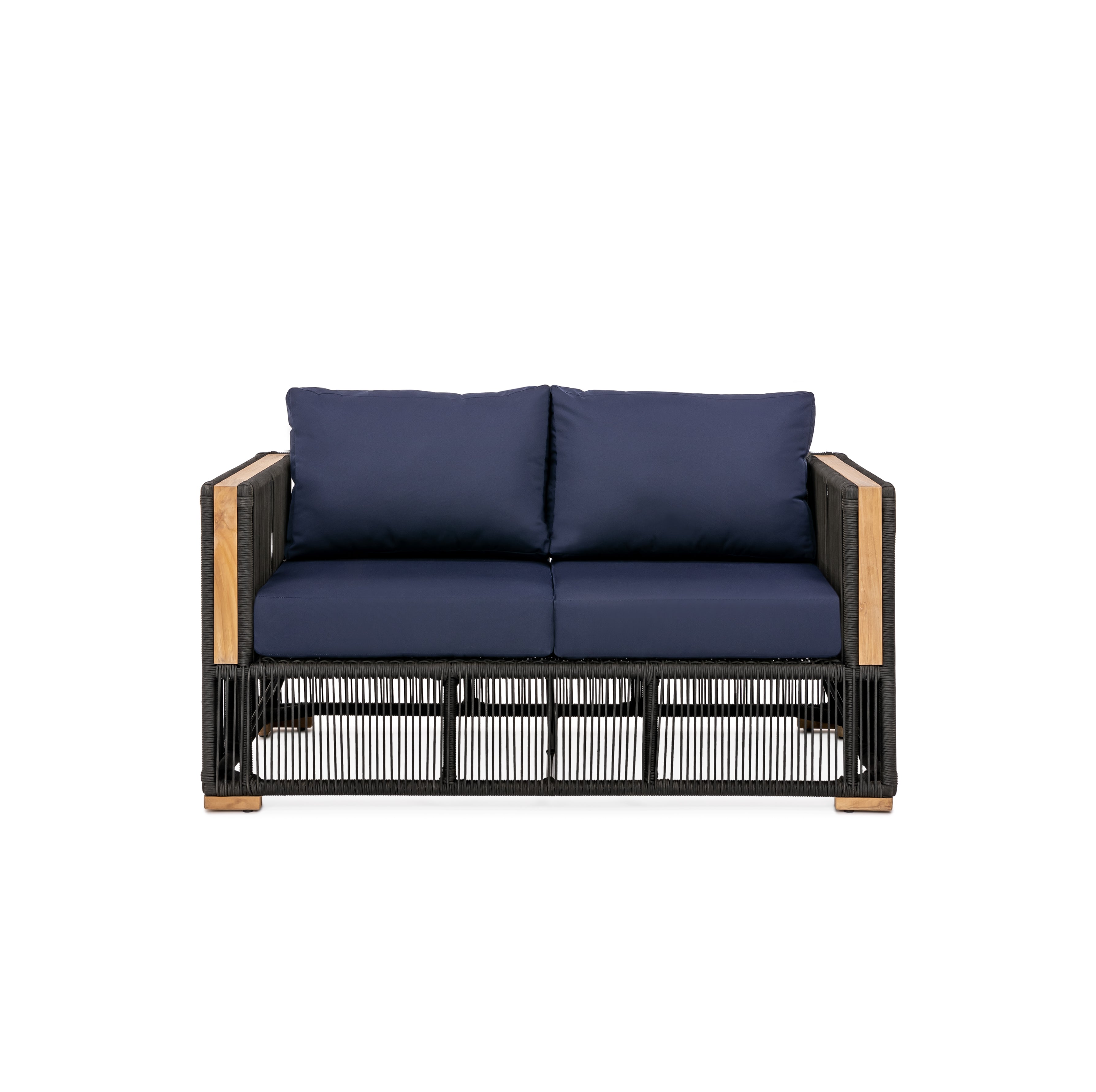 Breeze Loveseat - Navy | Teak + Table