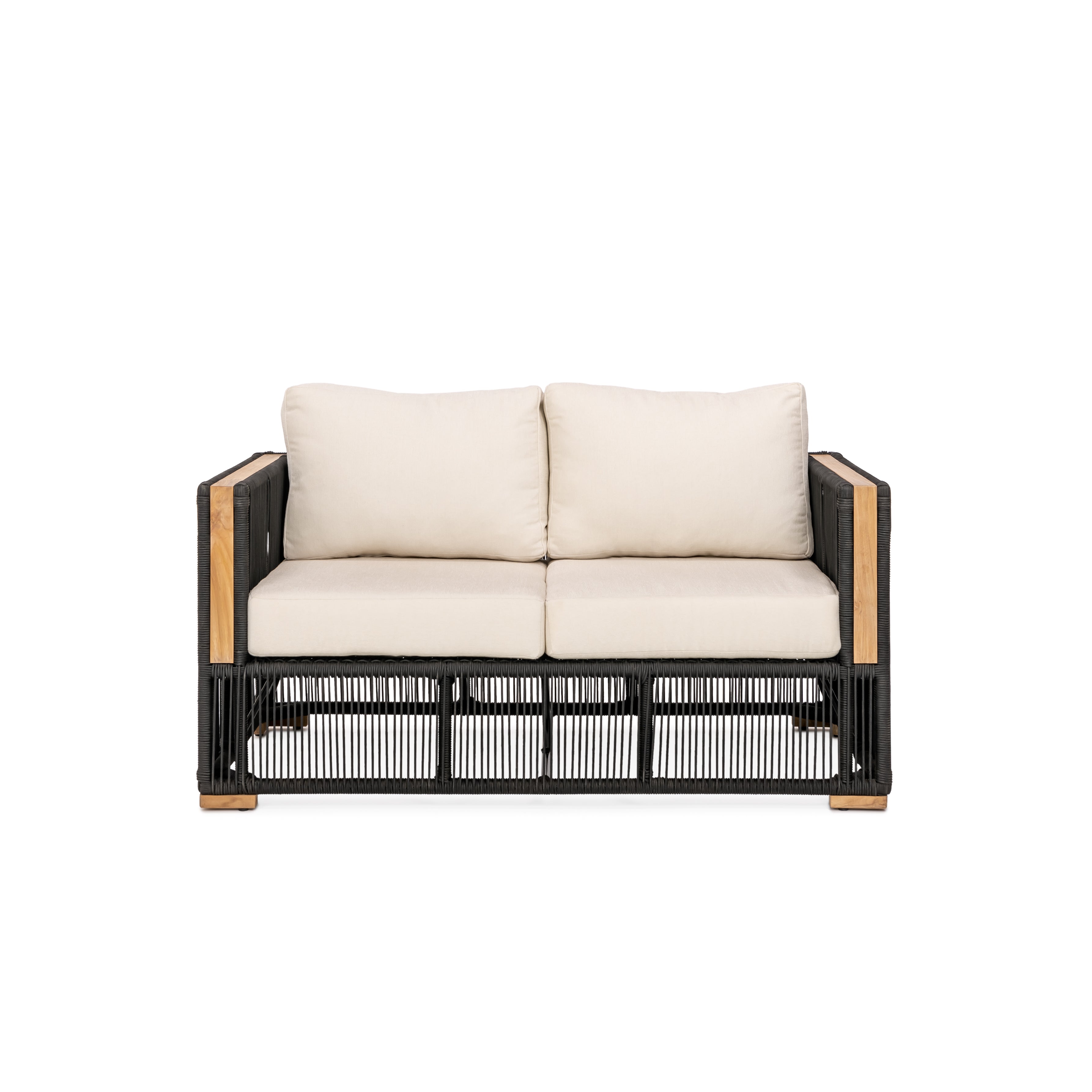 Breeze Loveseat - Natural | Teak + Table