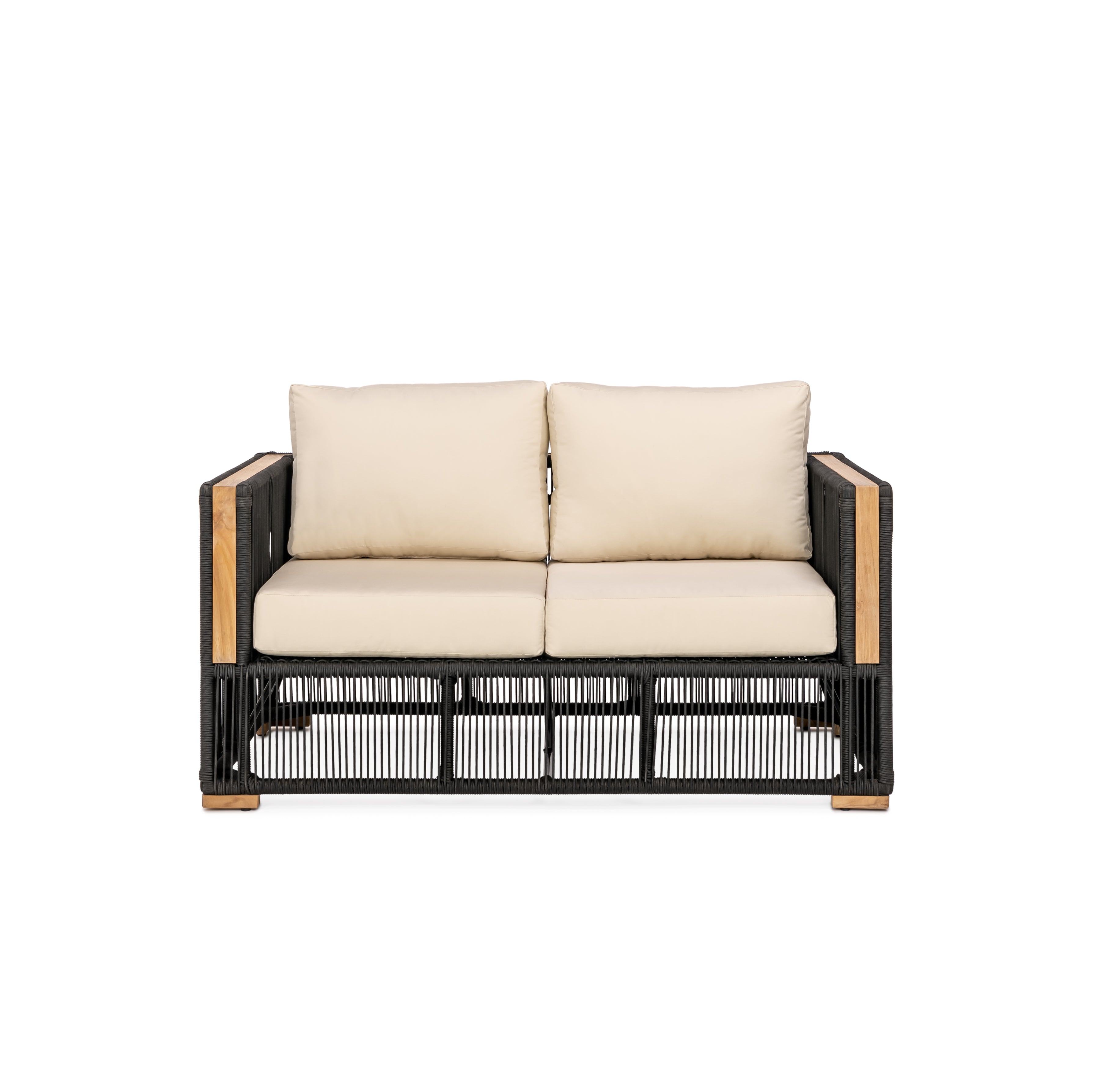 Breeze Loveseat - Sand | Teak + Table