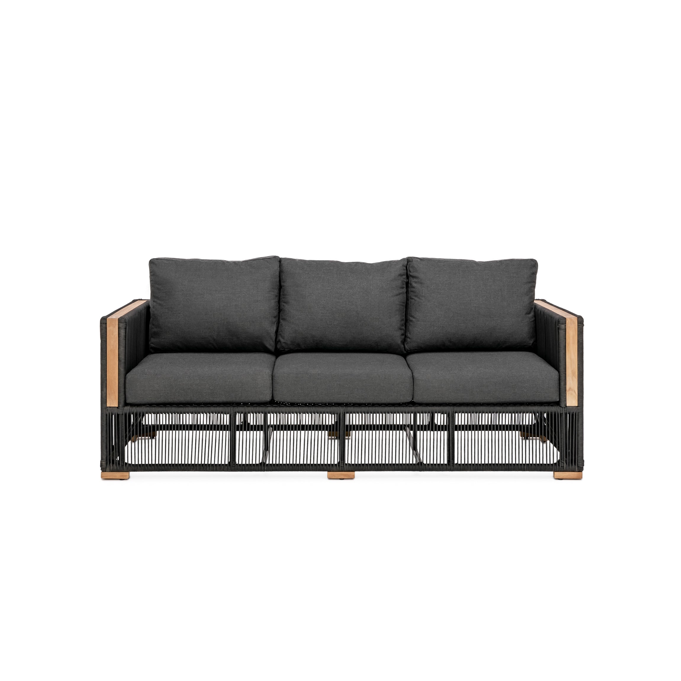 Breeze Sofa - Granite | Teak + Table