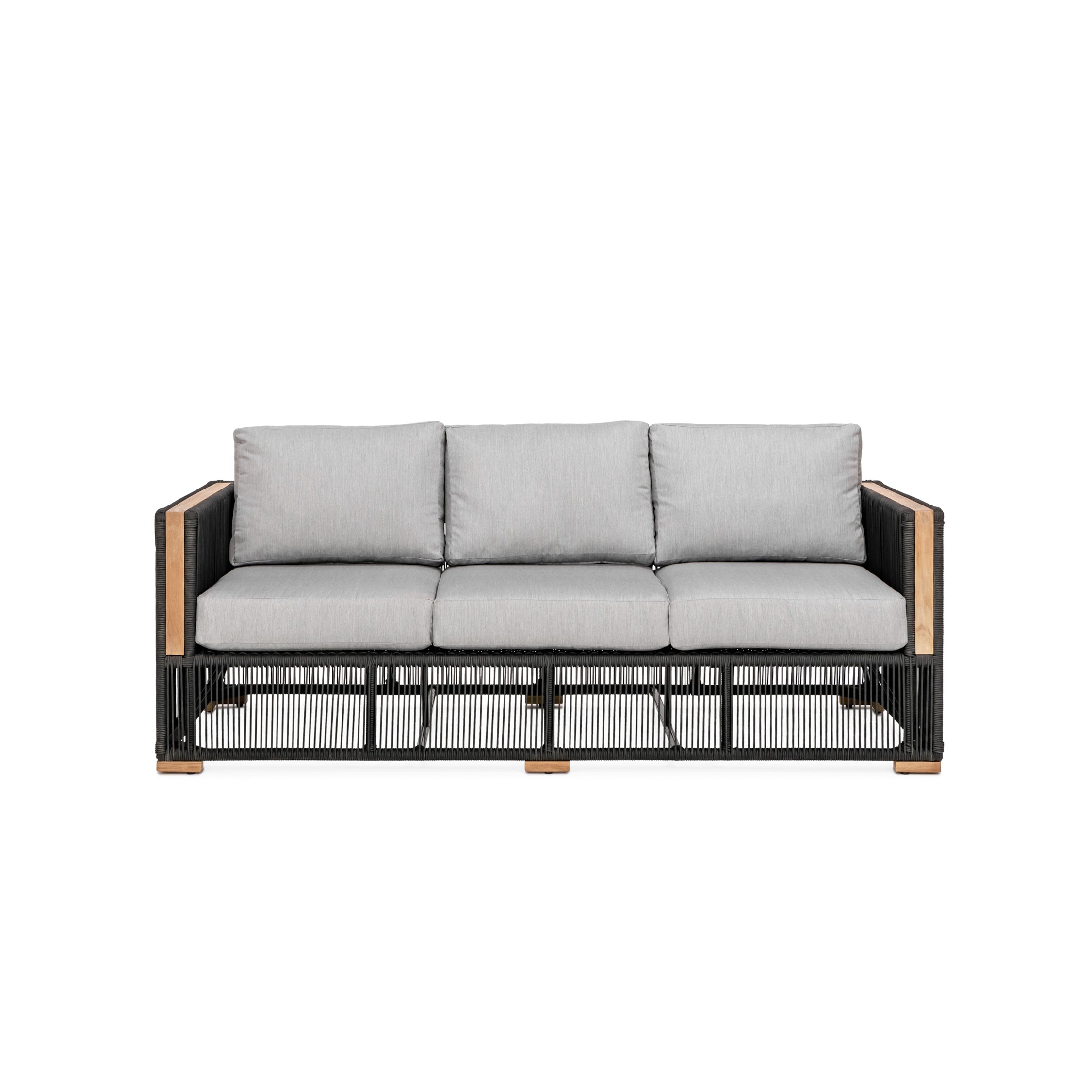 Breeze Sofa - Granite | Teak + Table