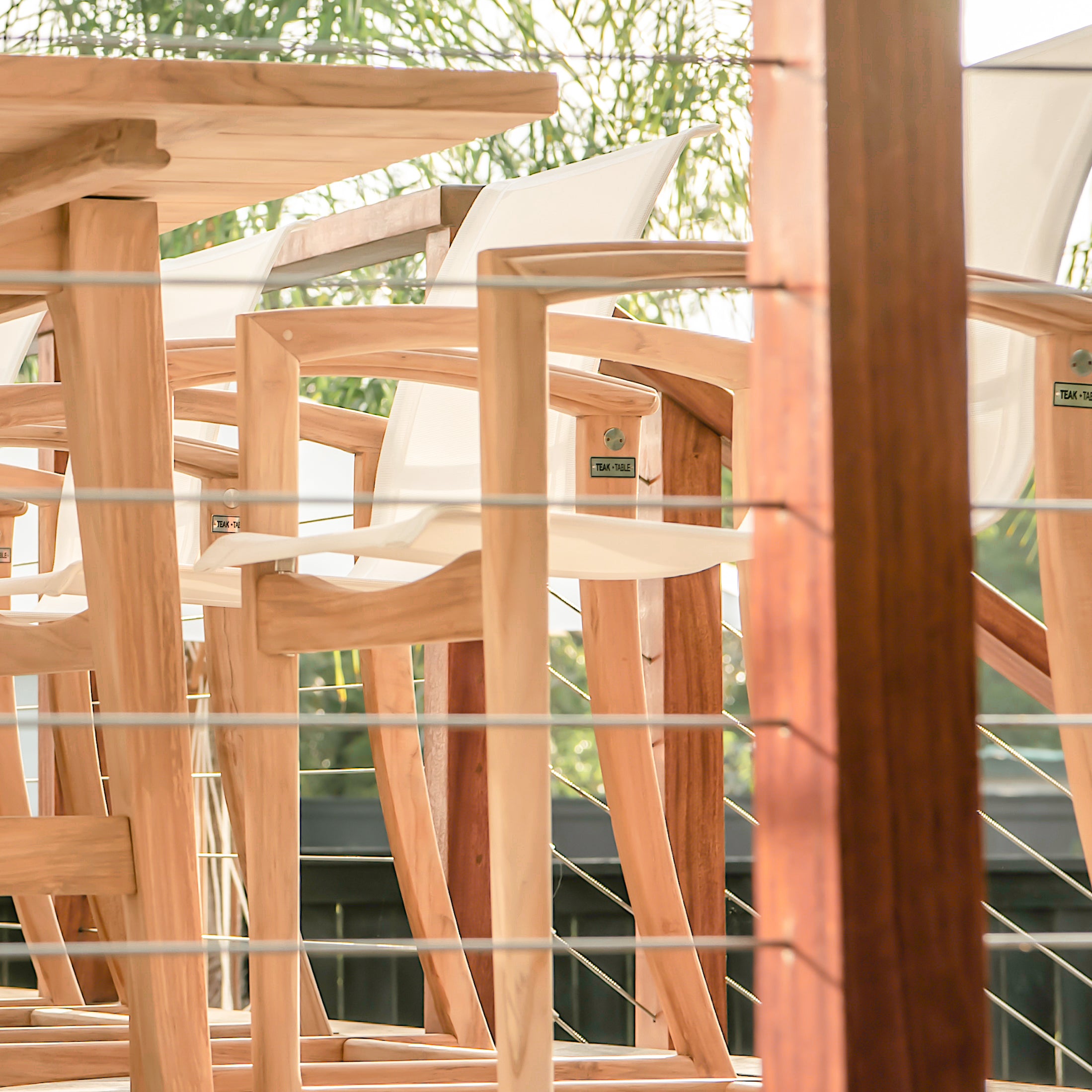 Capri Dining Chair - Close Up | Teak and Table