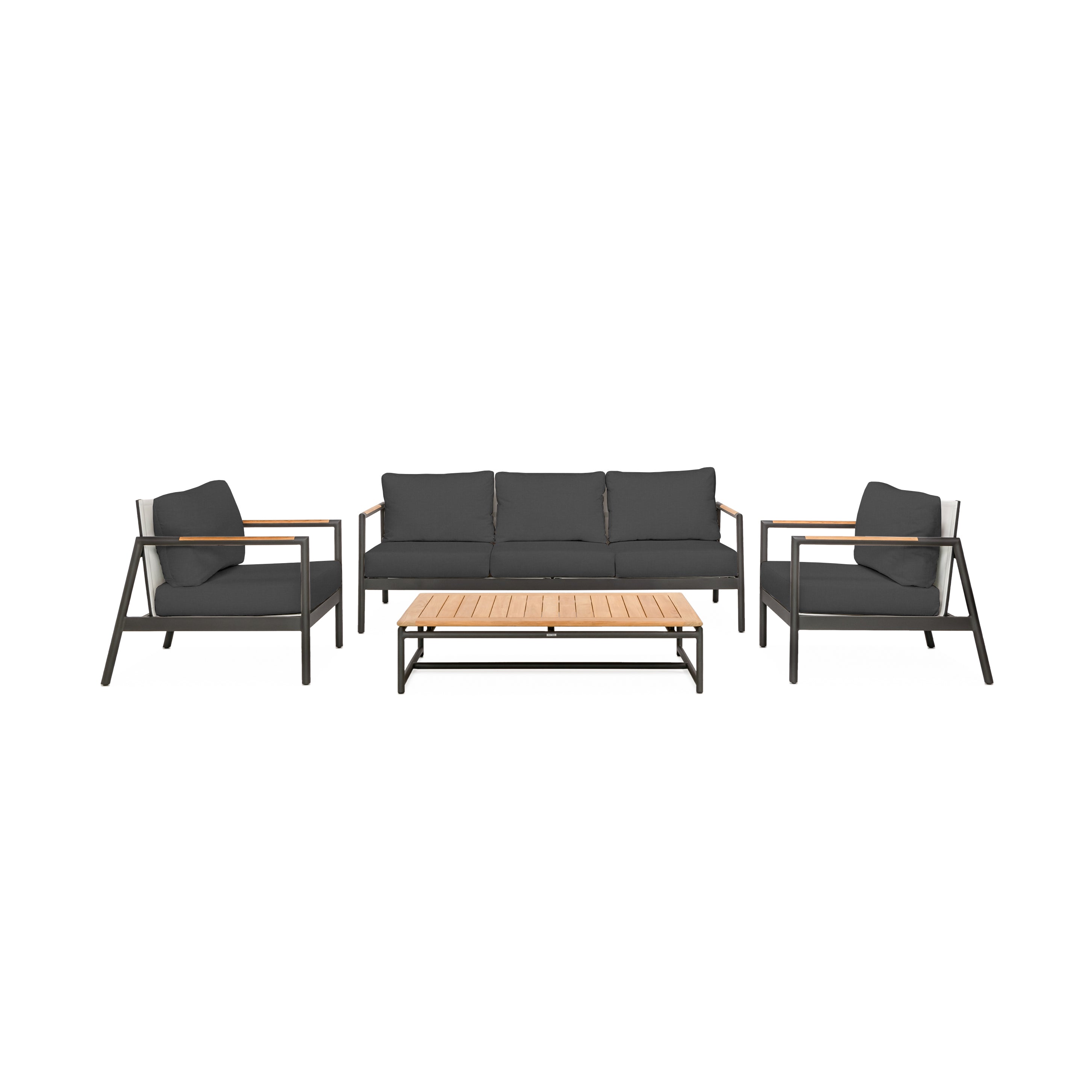 Paros Sofa/Clubs 4-Piece Lounge Set