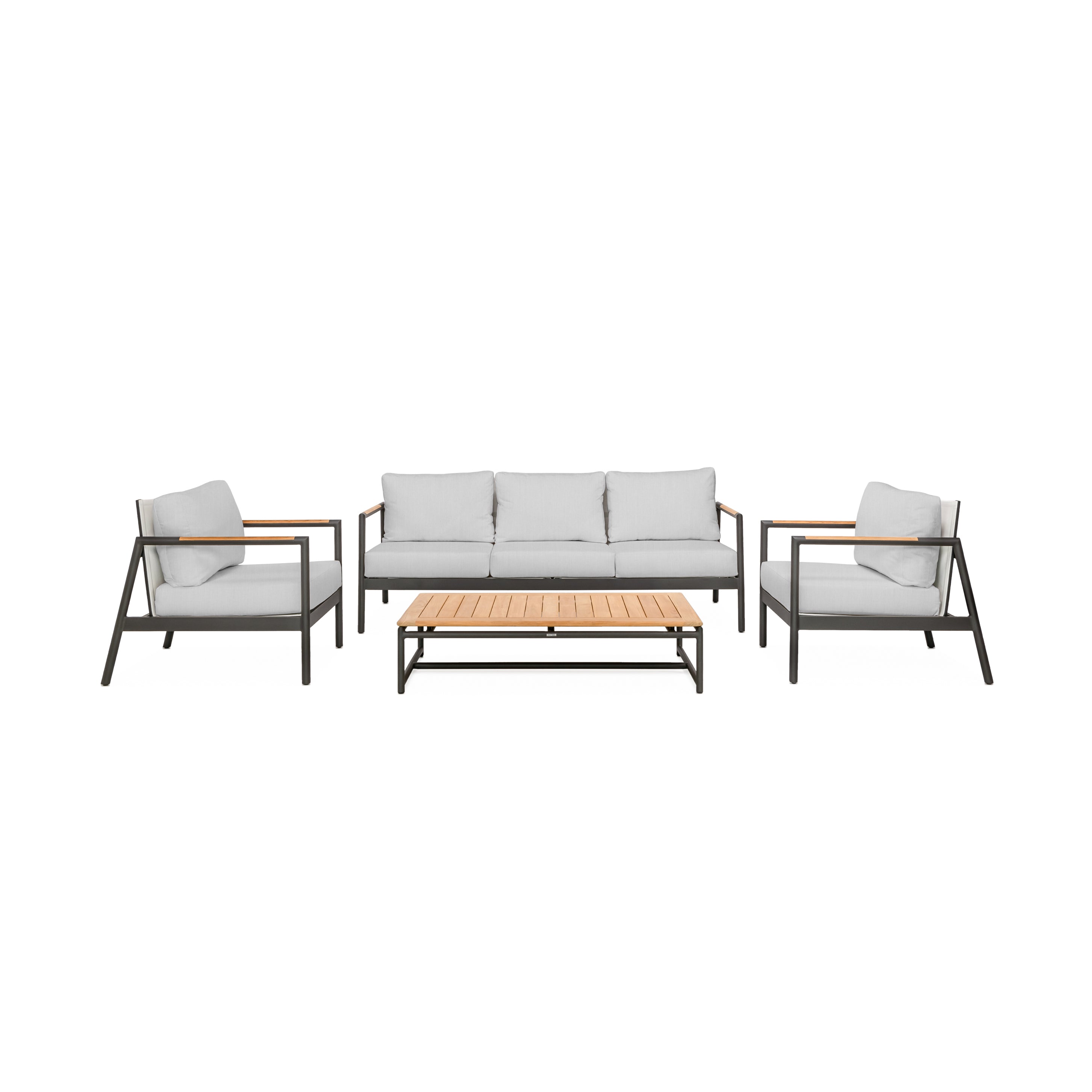 Paros Sofa/Clubs 4-Piece Lounge Set