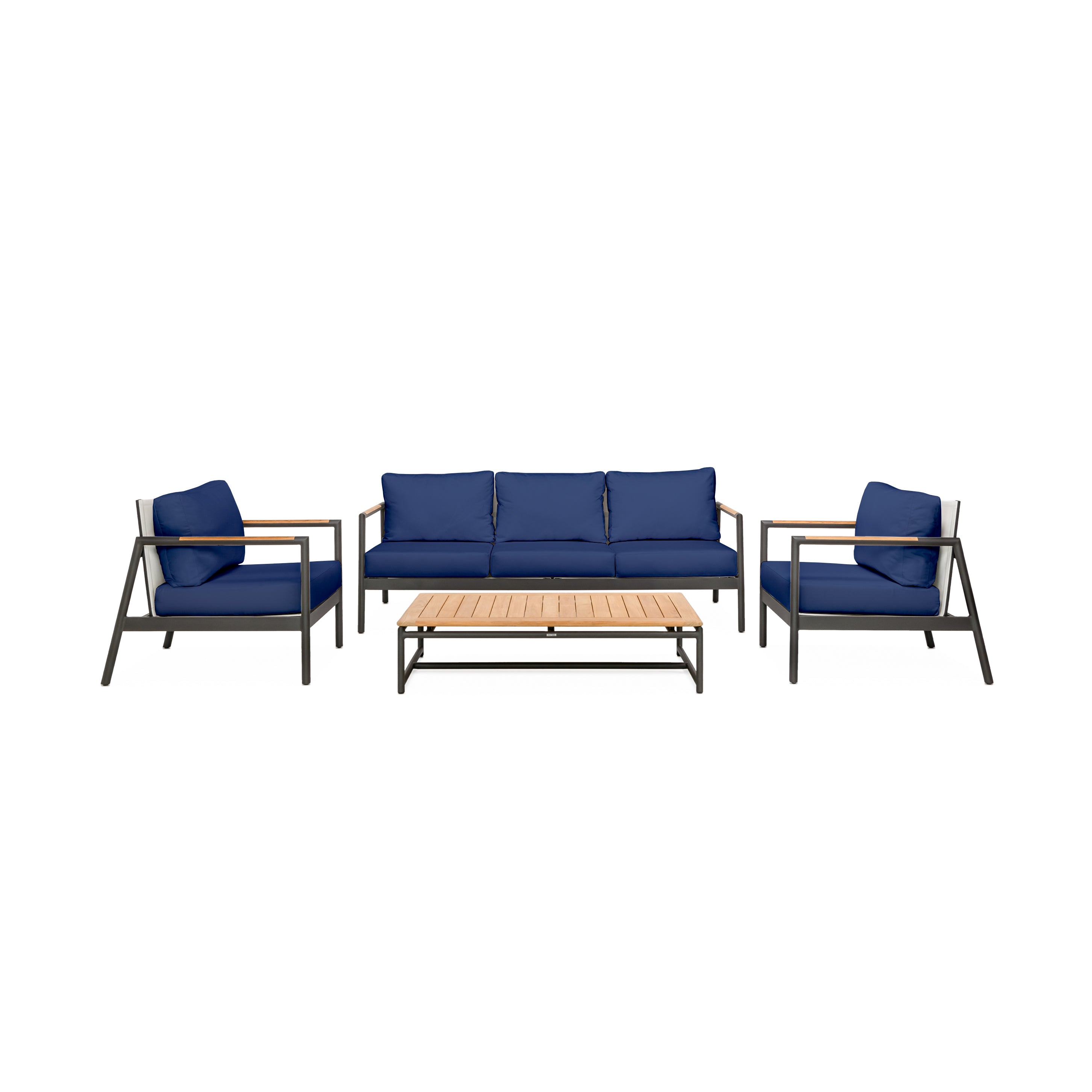 Paros Sofa/Clubs 4-Piece Lounge Set