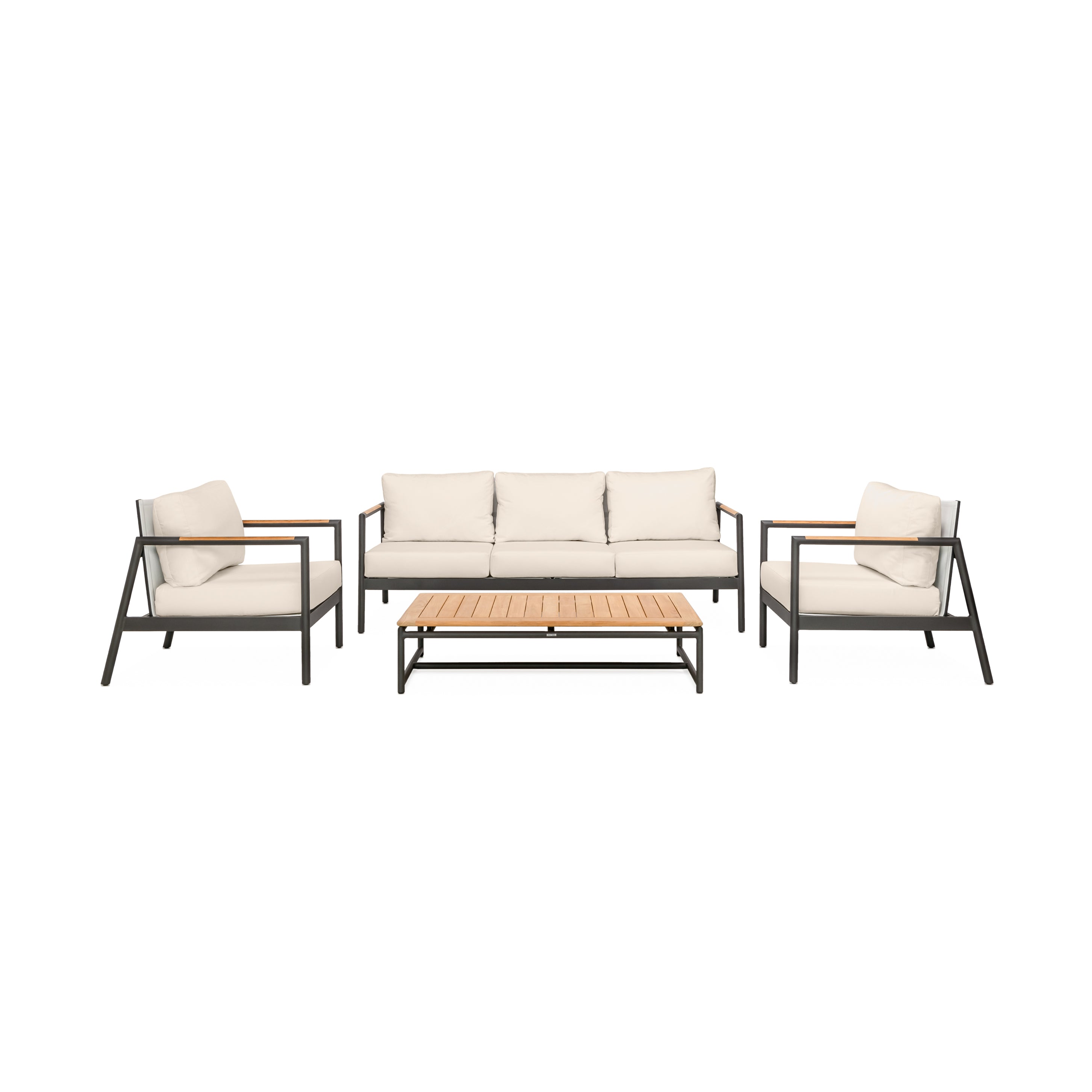 Paros Sofa/Clubs 4-Piece Lounge Set