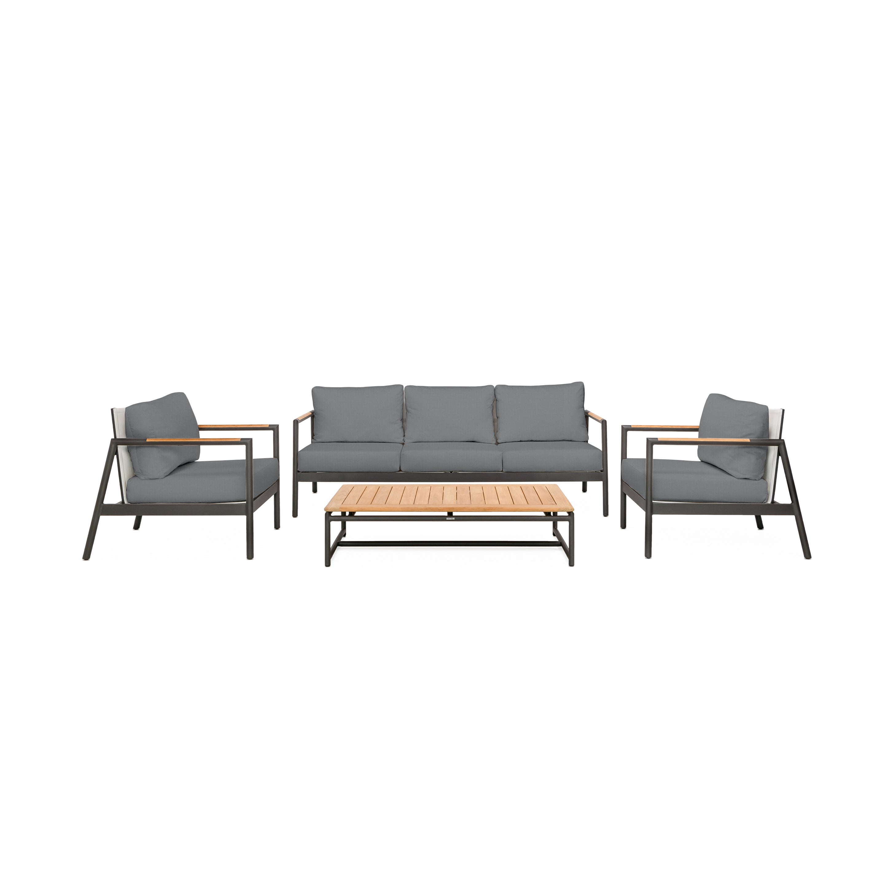 Paros Sofa/Clubs 4-Piece Lounge Set