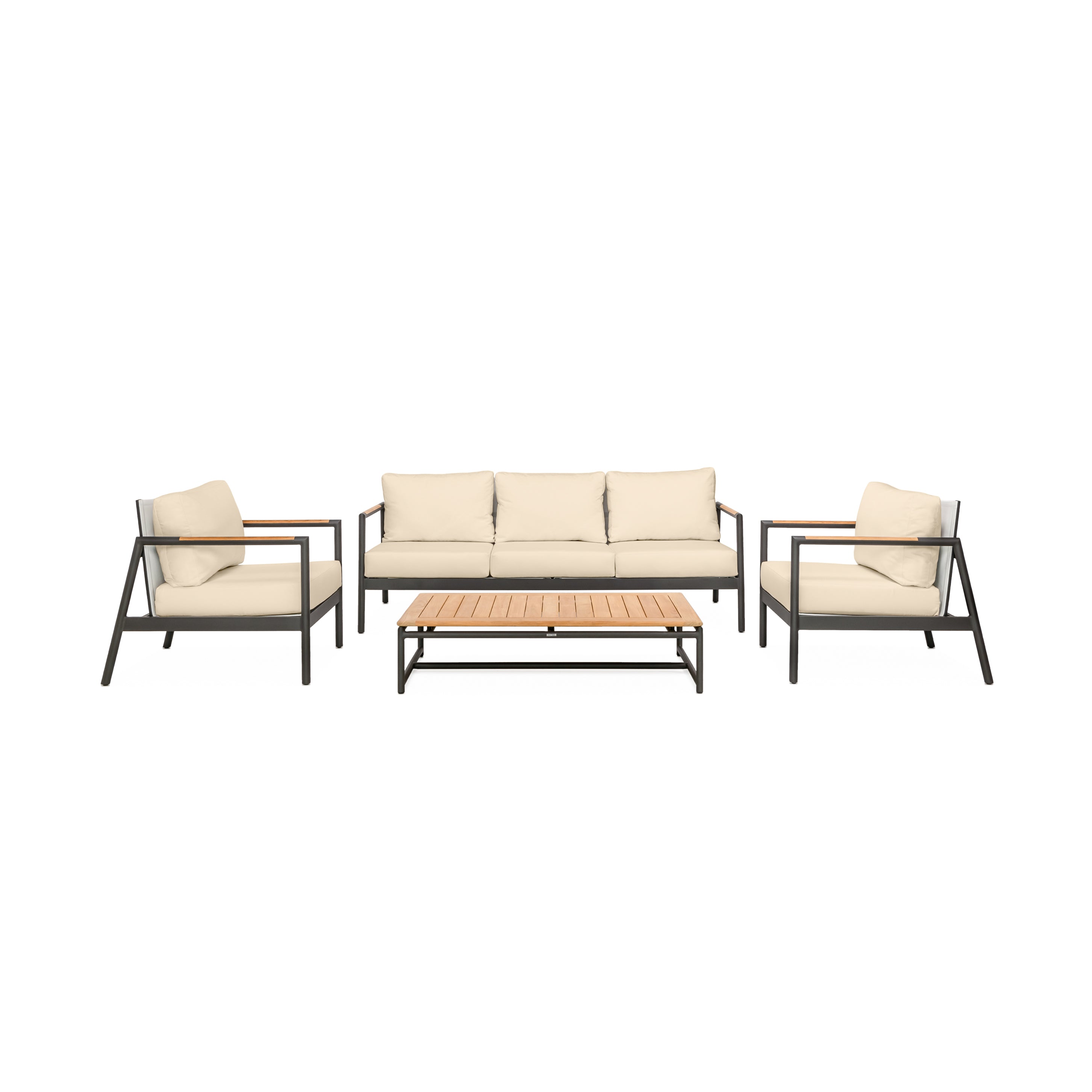 Paros Sofa/Clubs 4-Piece Lounge Set