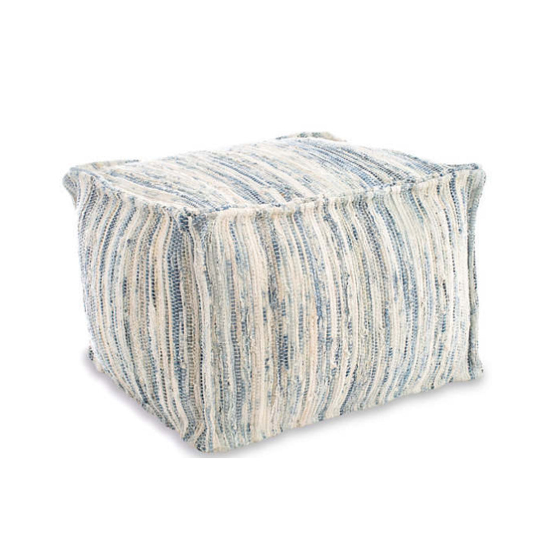 Denim Rag Pouf- Dash &amp; Albert