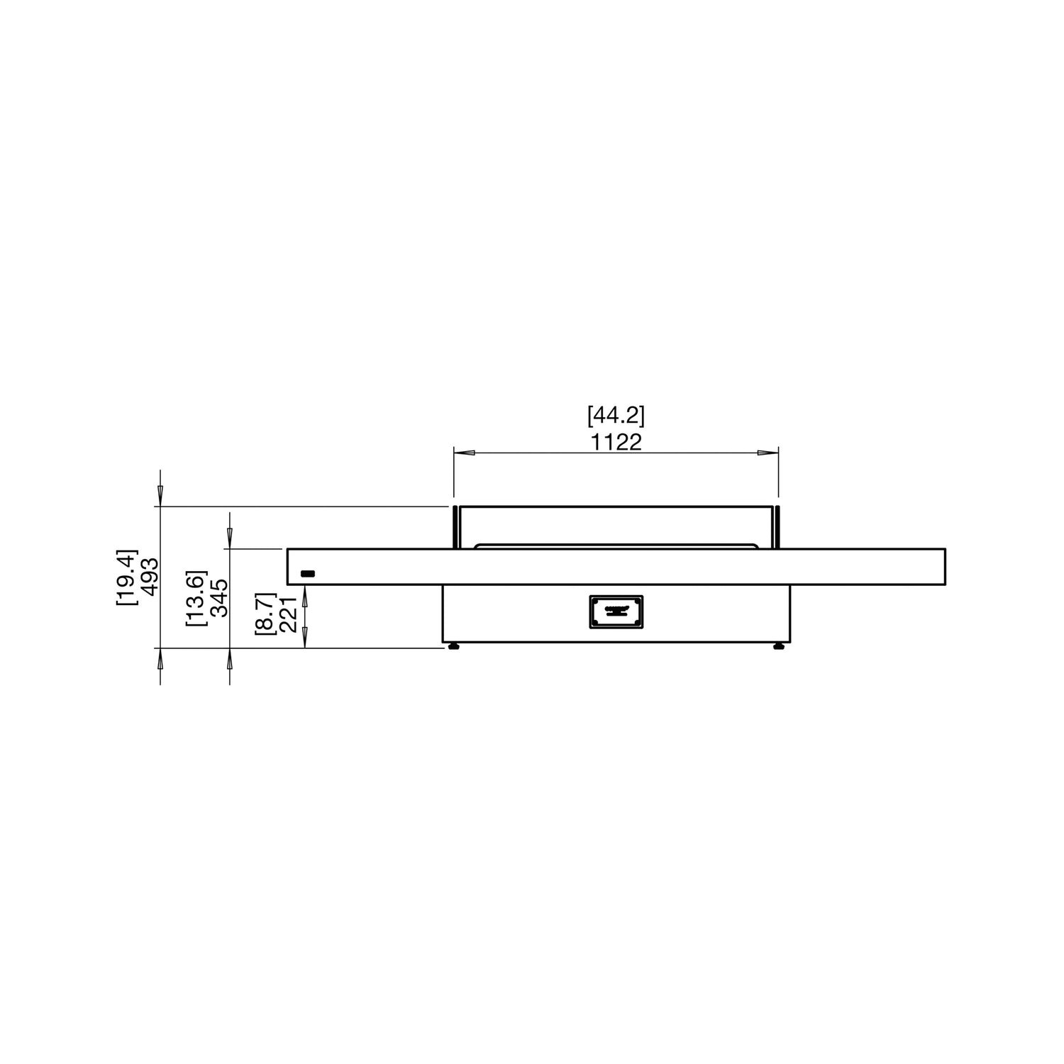 GIN 90 (LOW) FIRE PIT TABLE - ETHANOL