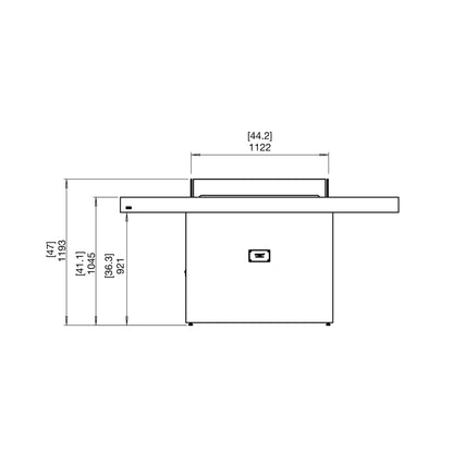 GIN 90 (BAR) FIRE PIT TABLE - ETHANOL