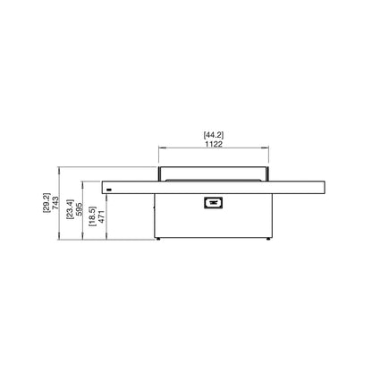 GIN 90 (CHAT) FIRE PIT TABLE - NATURAL GAS / LIQUID PROPANE