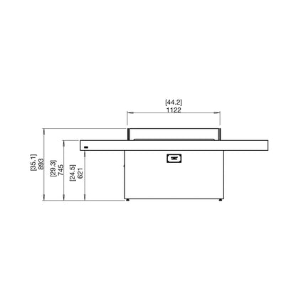 GIN 90 (DINING) FIRE PIT TABLE - ETHANOL
