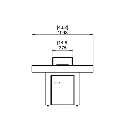 GIN 90 (DINING) FIRE PIT TABLE - ETHANOL