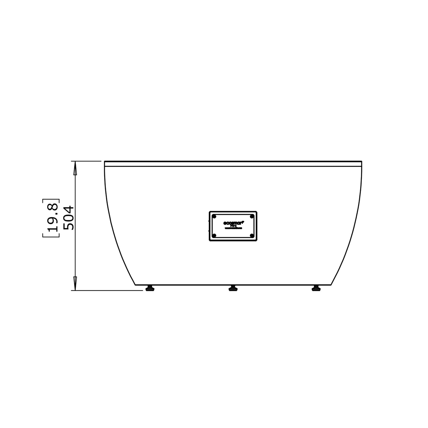 POD 40 FIRE PIT BOWL - NATURAL GAS / LIQUID PROPANE