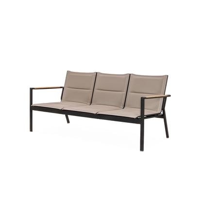 Barbados Sofa - Front View Taupe | Teak and Table