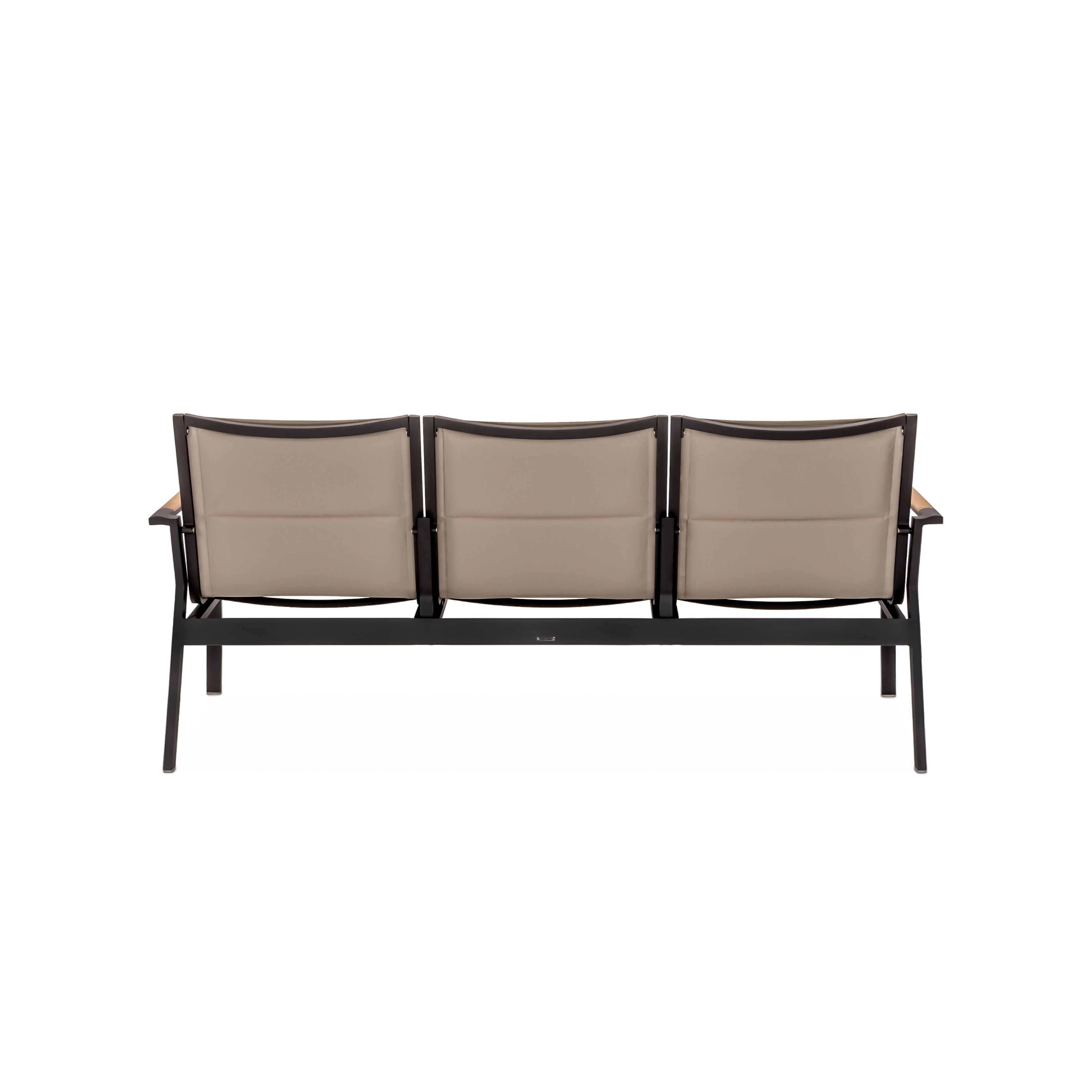 Barbados Sofa - Back View Taupe | Teak and Table