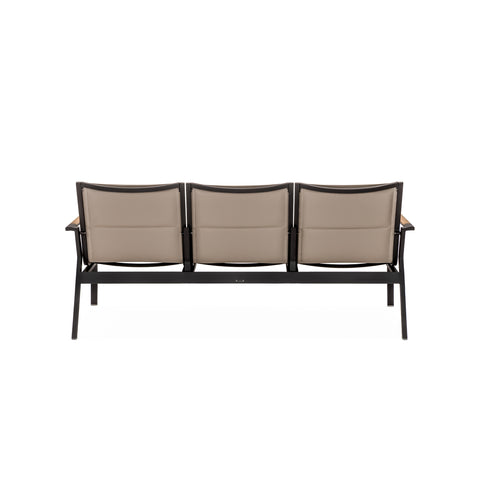 Barbados Sofa - Back View Taupe | Teak and Table