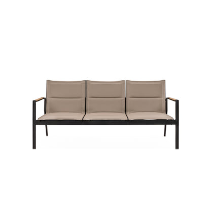 Barbados Sofa - Front View Taupe | Teak and Table
