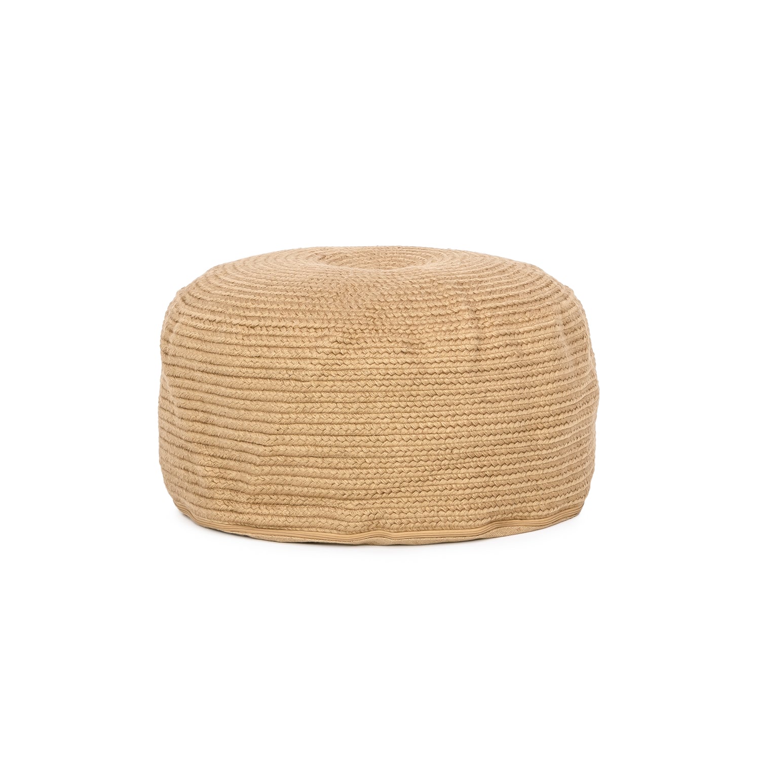 Braided Natural Pouf - Dash &amp; Albert