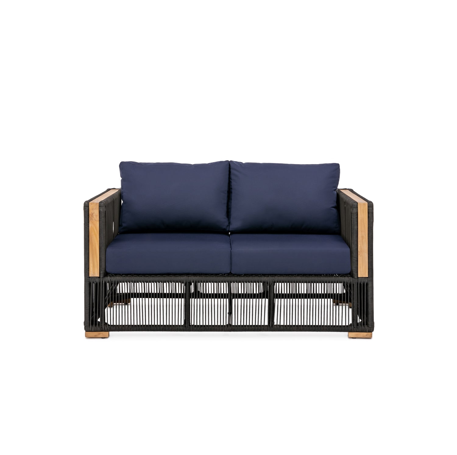 Breeze Loveseat - Navy | Teak + Table
