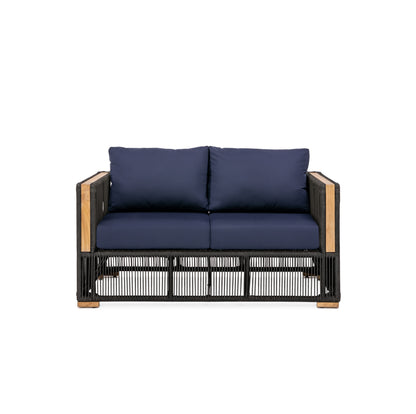 Breeze Loveseat - Navy | Teak + Table