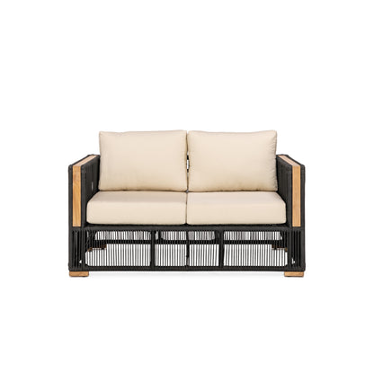 Breeze Loveseat - Sand | Teak + Table