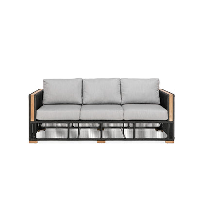 Breeze Sofa - Granite | Teak + Table